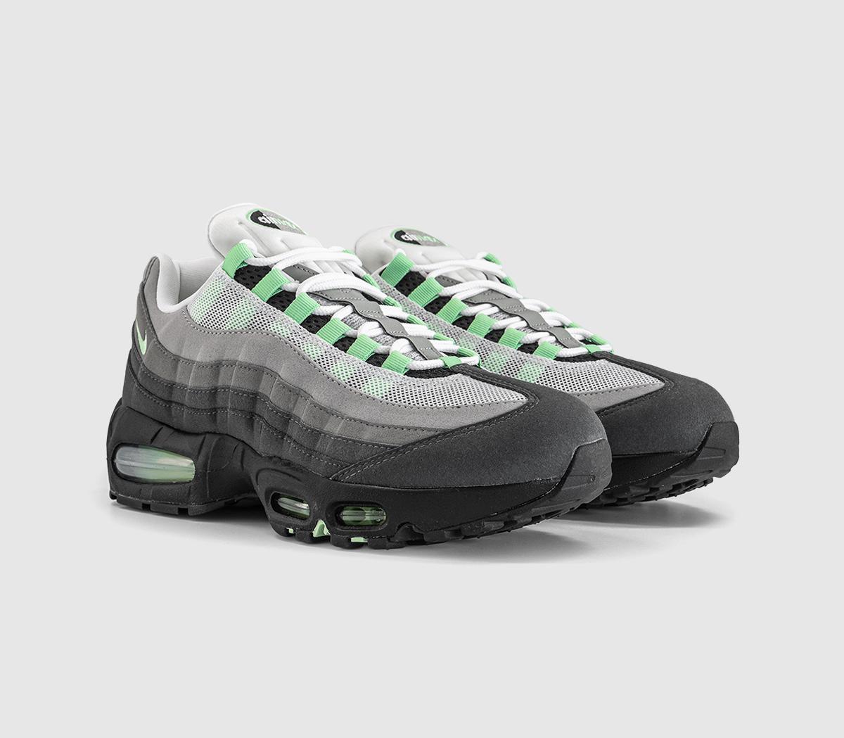 NikeAir Max 95 TrainersBlack Fresh Mint White Medium Grey