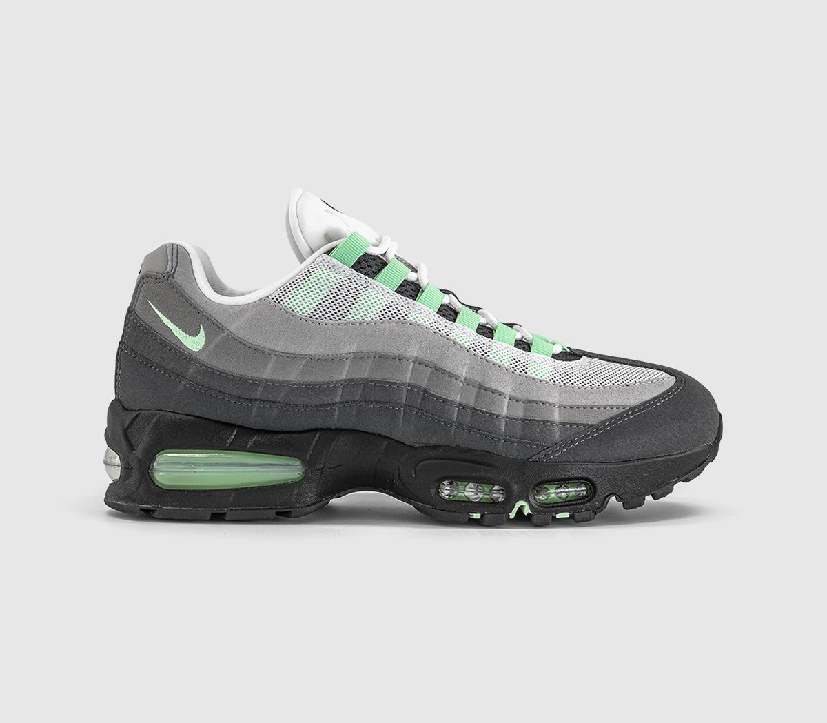 NikeAir Max 95 TrainersBlack Fresh Mint White Medium Grey