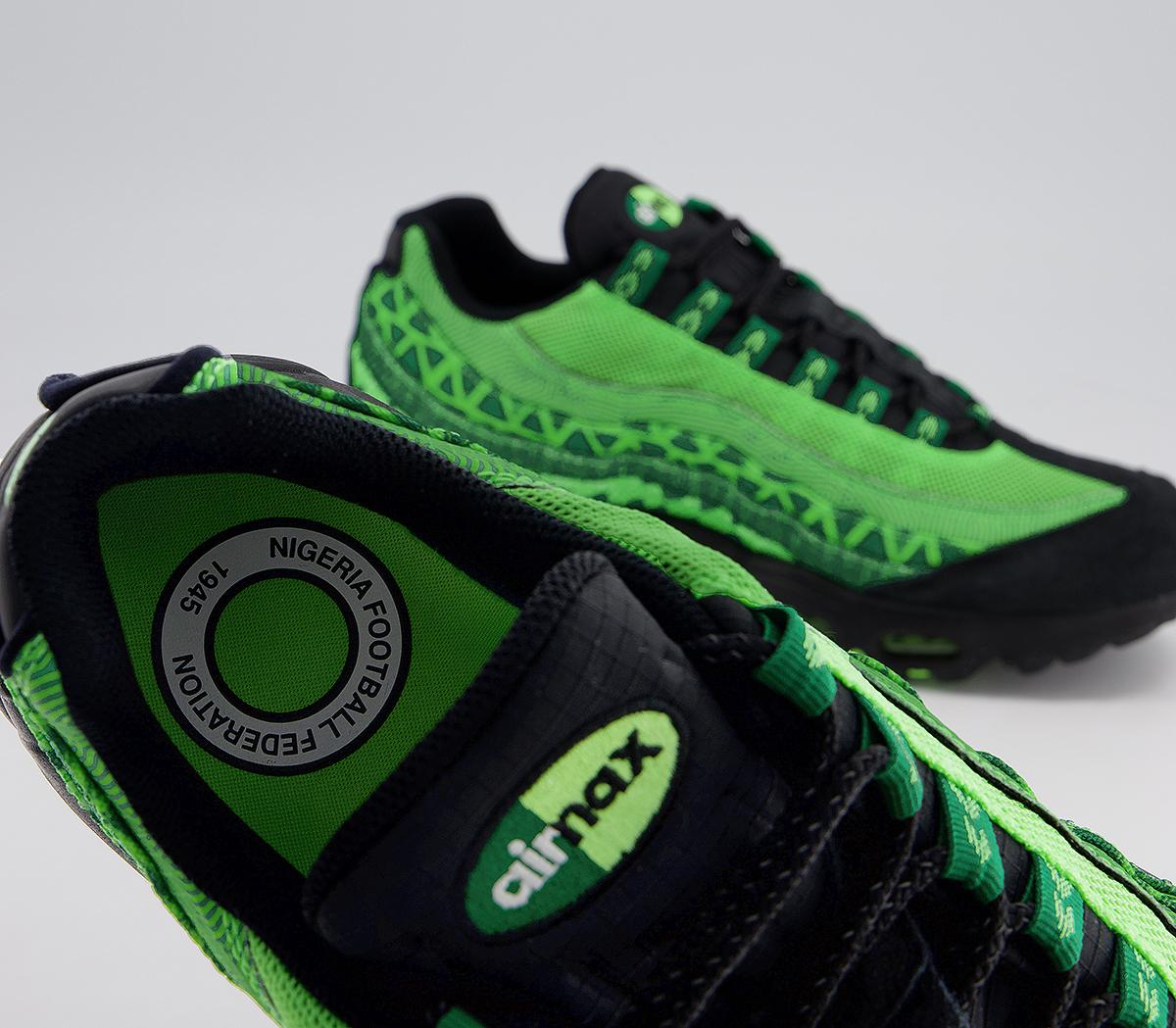 Nike Air Max 95 Pine Green Black Sub Lime White Ctry Unisex Sports