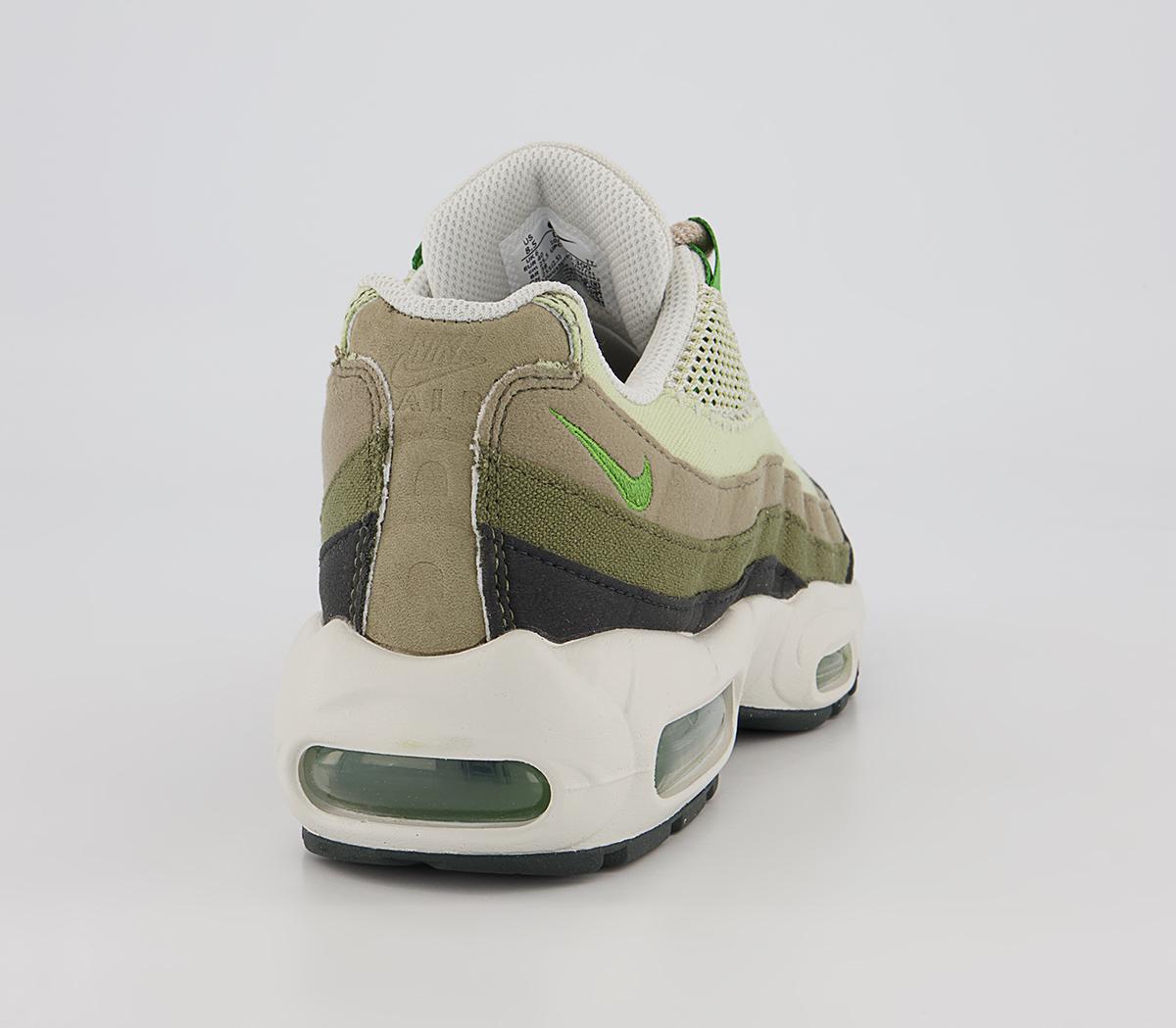 Nike Air Max 95 Trainers Nike Air Max 95 Trainers Night Forest Chlorophyll Med Olive Matte Olive Oli