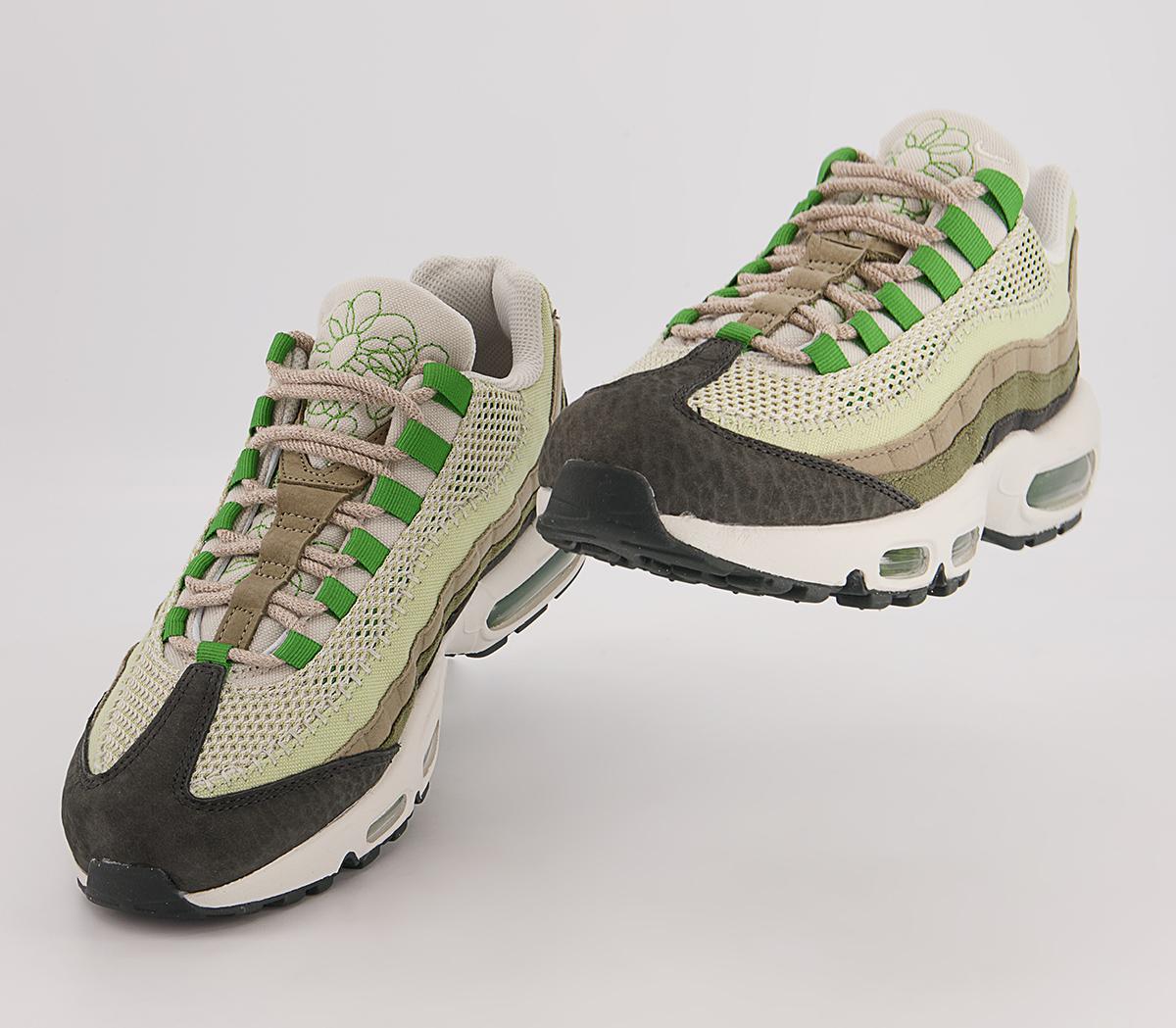 Nike Air Max 95 Trainers Nike Air Max 95 Trainers Night Forest Chlorophyll Med Olive Matte Olive Oli