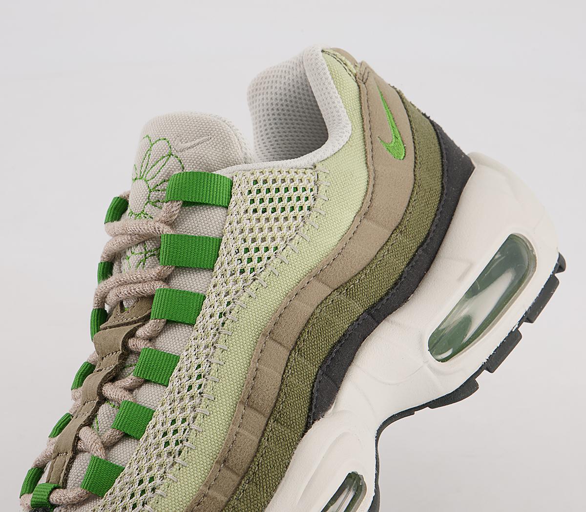 Nike Air Max 95 Trainers Nike Air Max 95 Trainers Night Forest Chlorophyll Med Olive Matte Olive Oli