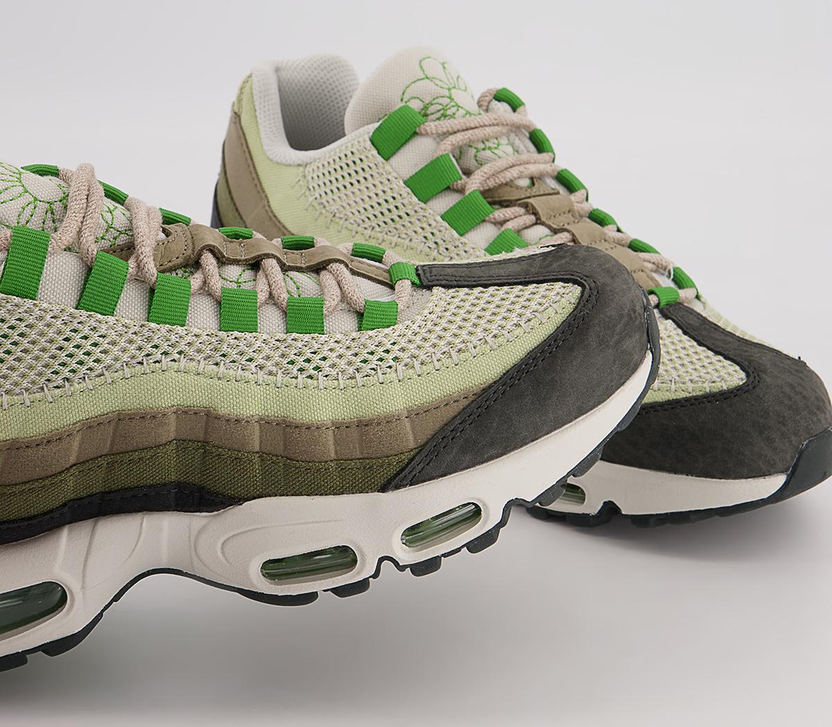 Nike Air Max 95 Trainers Nike Air Max 95 Trainers Night Forest Chlorophyll Med Olive Matte Olive Oli