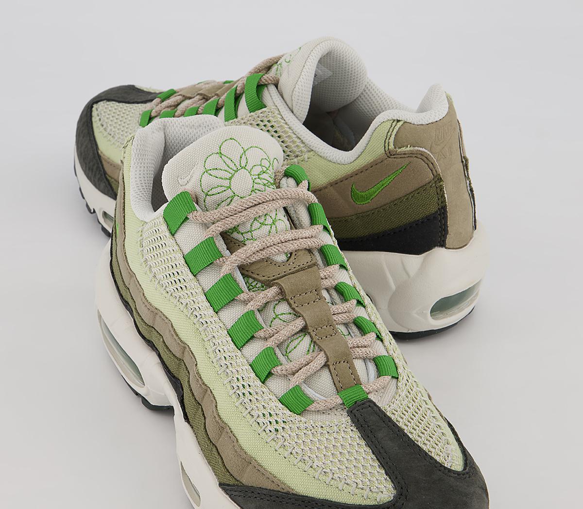 Nike Air Max 95 Trainers Nike Air Max 95 Trainers Night Forest Chlorophyll Med Olive Matte Olive Oli