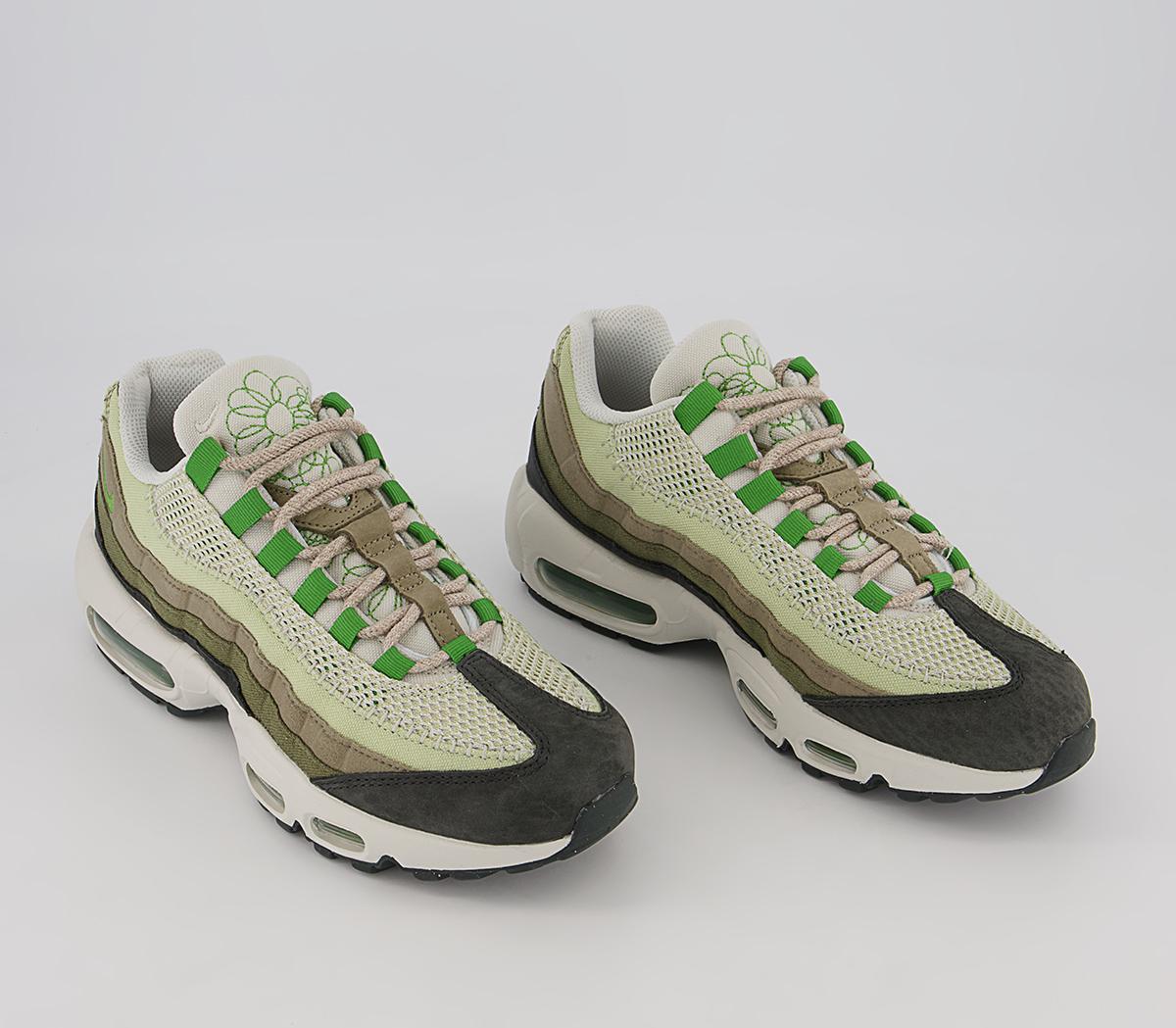 Nike Air Max 95 Trainers Nike Air Max 95 Trainers Night Forest Chlorophyll Med Olive Matte Olive Oli