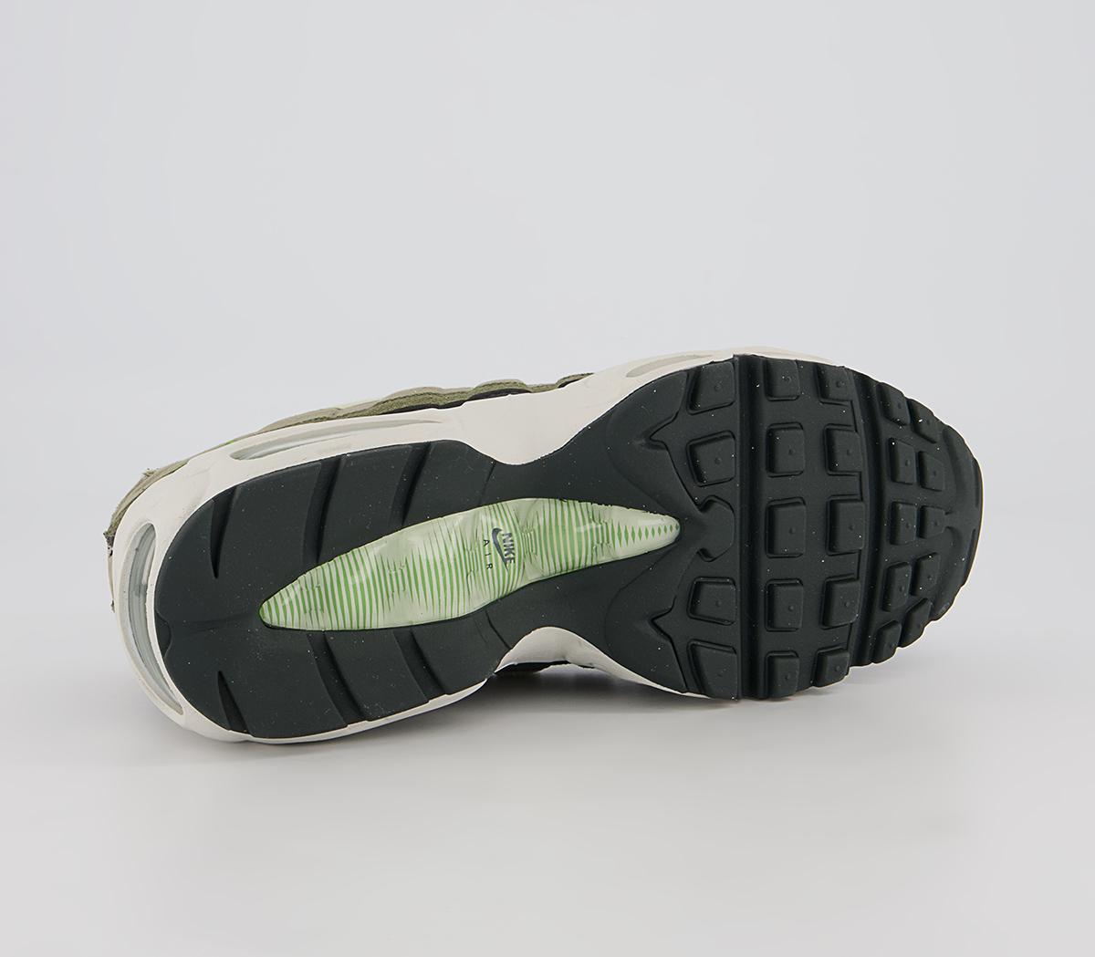 Nike Air Max 95 Trainers Nike Air Max 95 Trainers Night Forest Chlorophyll Med Olive Matte Olive Oli