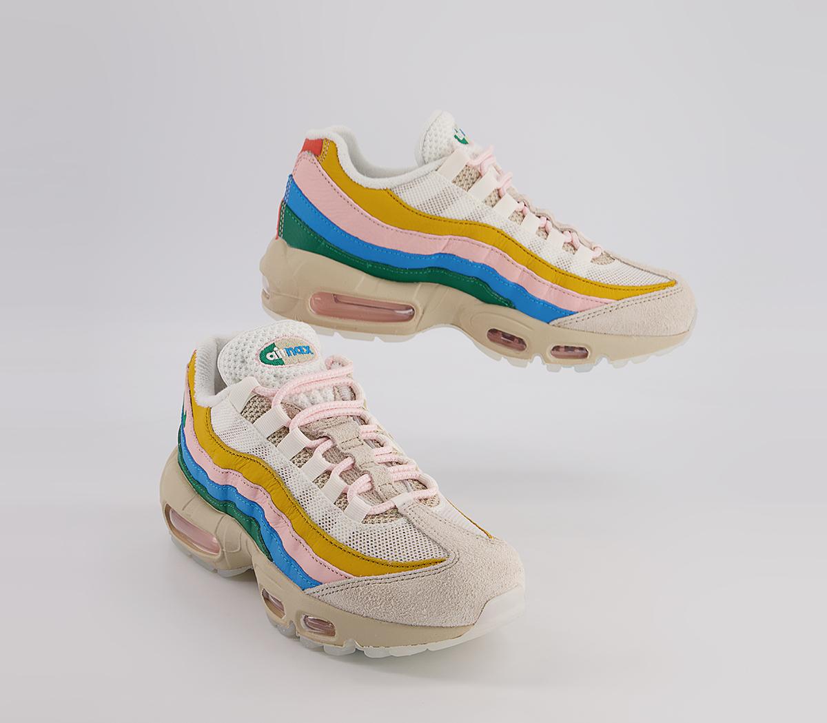 Nike Air Max 95 Trainers Nike Air Max 95 Trainers Rattan Sail Pilgrim Malachite