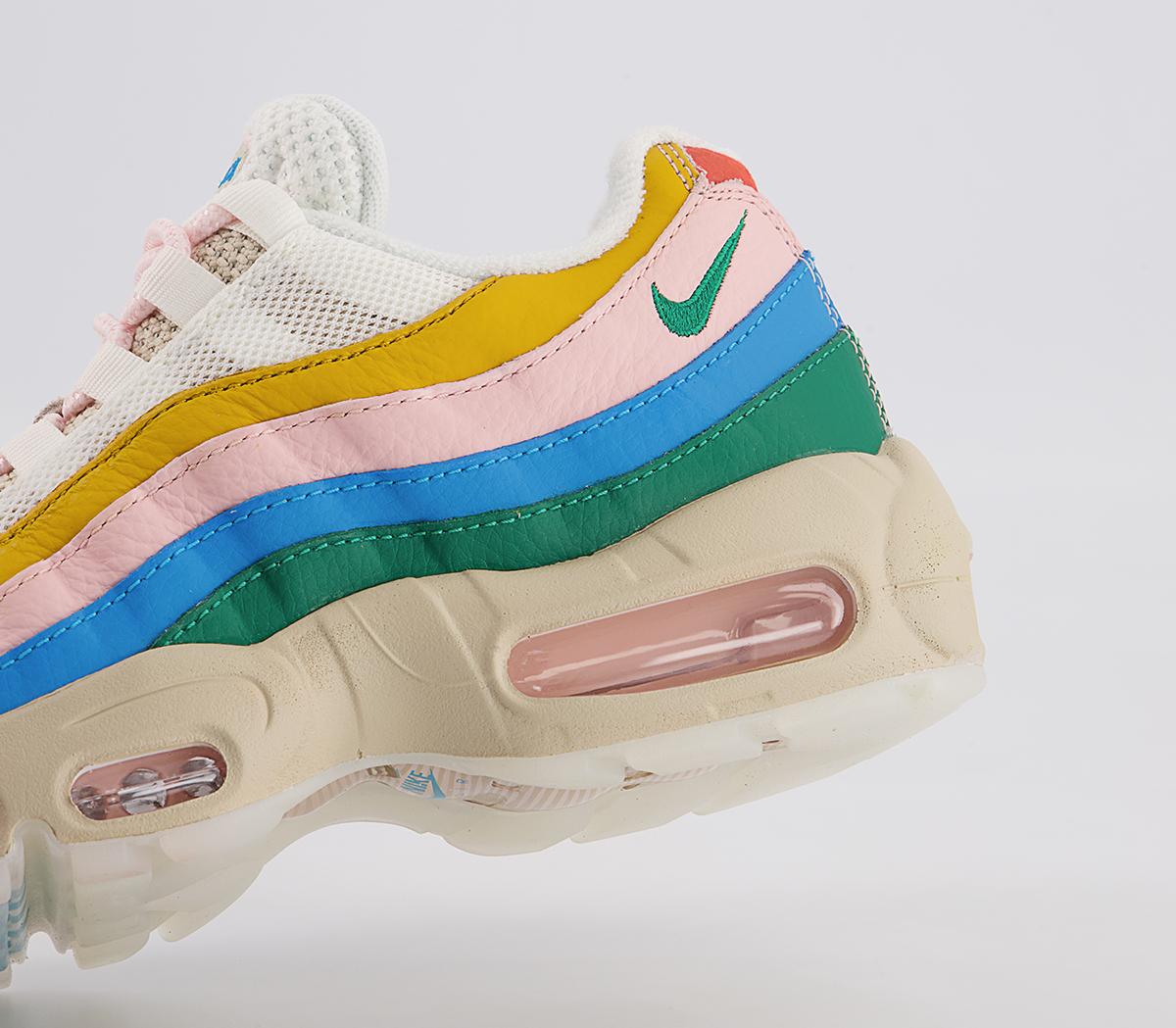 Nike Air Max 95 Trainers Nike Air Max 95 Trainers Rattan Sail Pilgrim Malachite