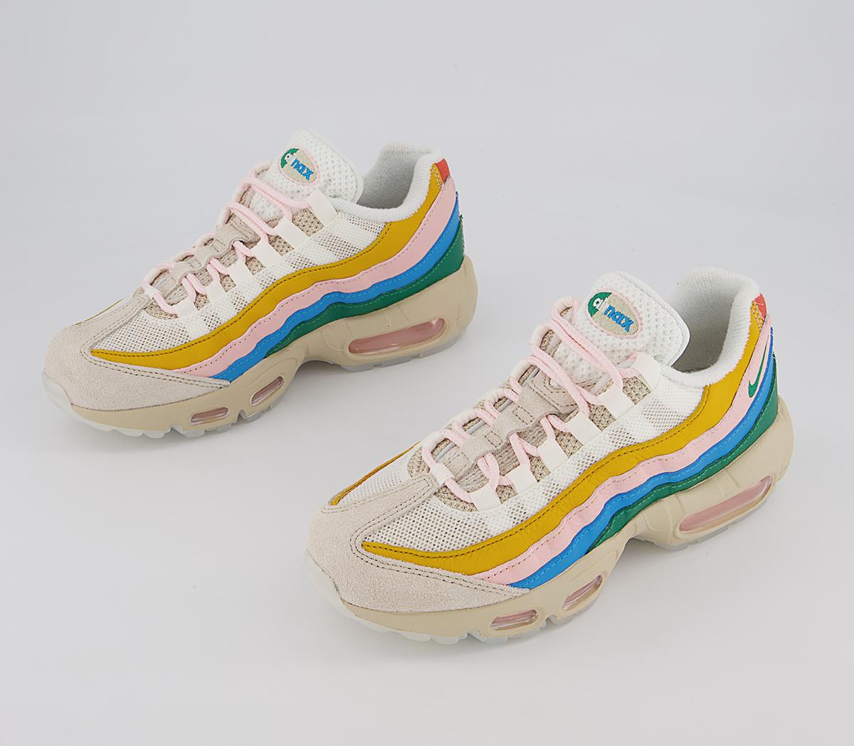Nike Air Max 95 Trainers Nike Air Max 95 Trainers Rattan Sail Pilgrim Malachite