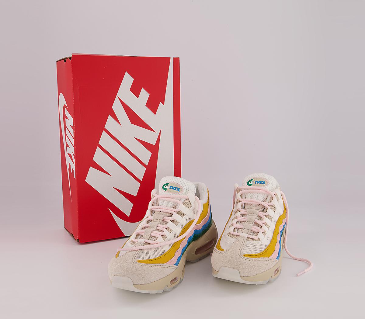 Nike Air Max 95 Trainers Nike Air Max 95 Trainers Rattan Sail Pilgrim Malachite