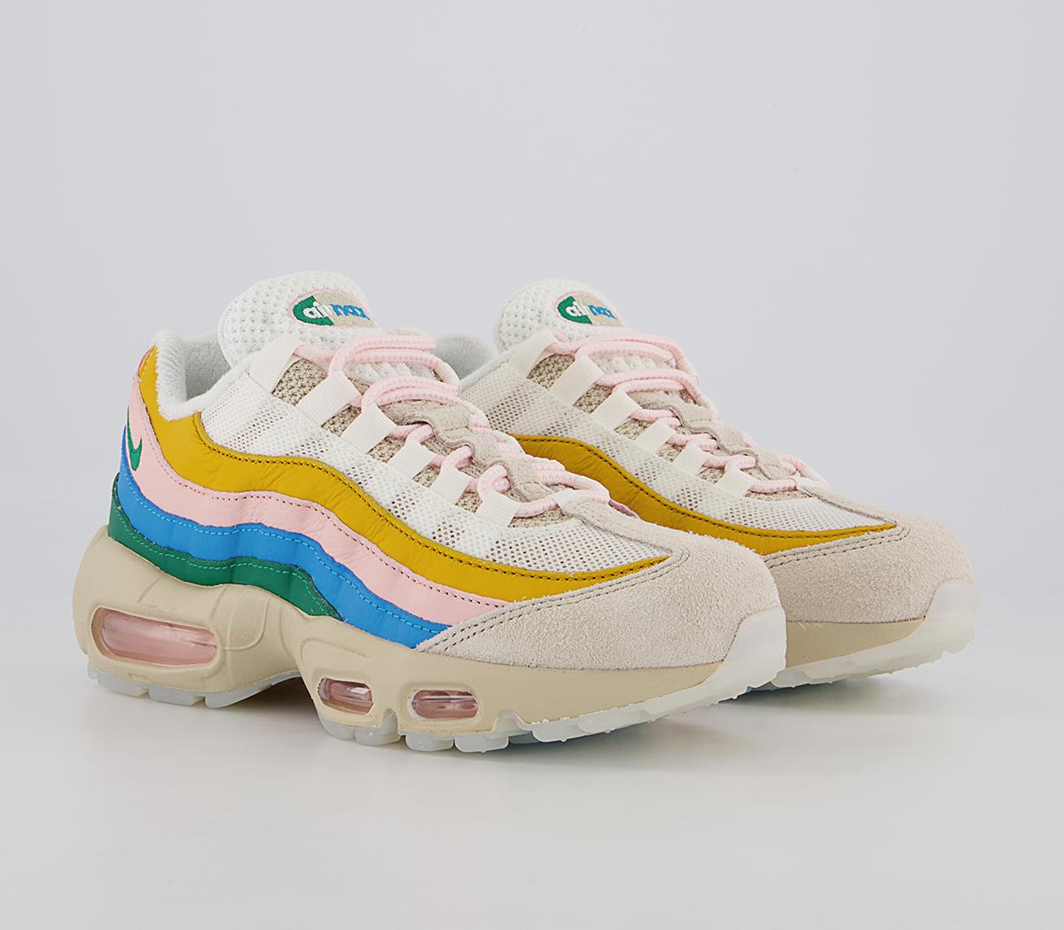 Nike Air Max 95 Trainers Rattan Sail Pilgrim Malachite - Women's Trainers