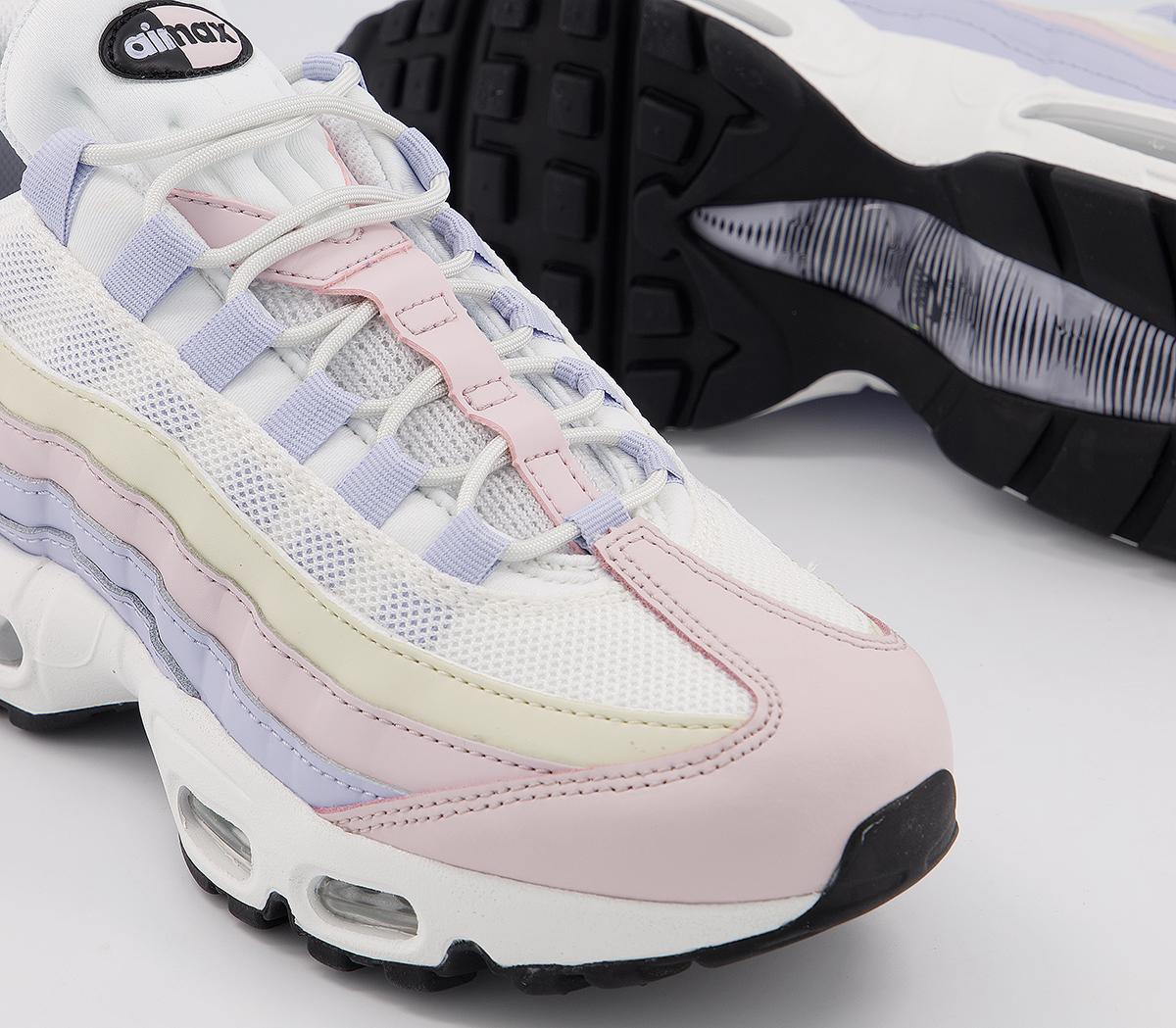 Nike Air Max 95 Trainers Mystic Stone Pink Bone Lucky Green - Unisex Sports