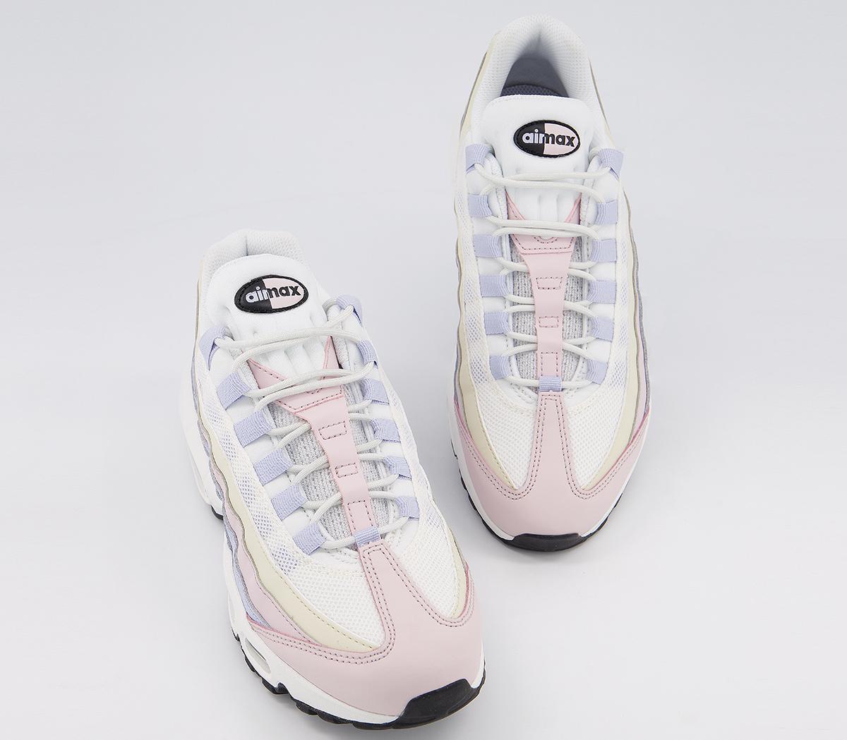 Nike Air Max 95 Trainers Mystic Stone Pink Bone Lucky Green