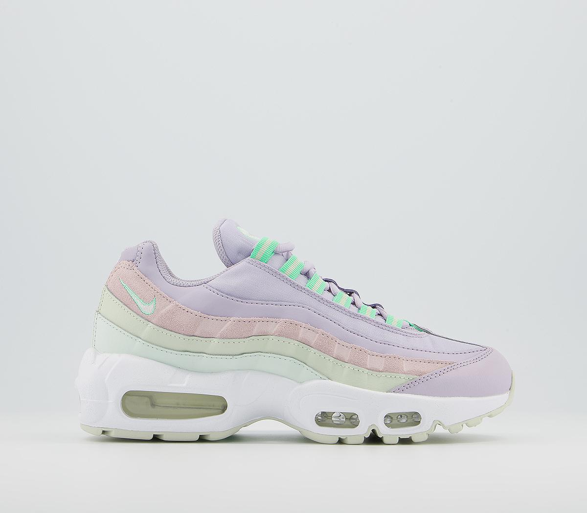 NikeAir Max 95 TrainersInfinite Lilac White Sea Glass Green Barely Rose G