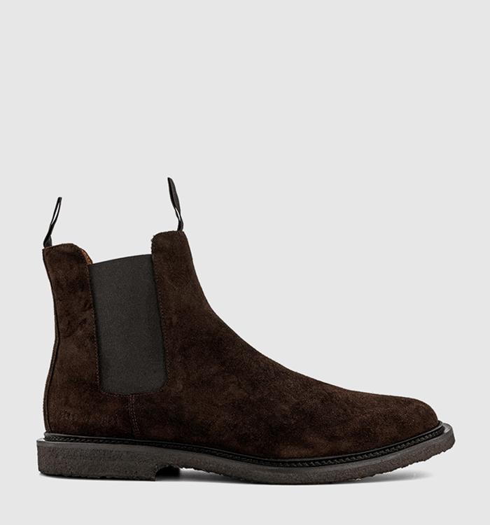 Common Projects Chelsea Suede Boots Dark Brown