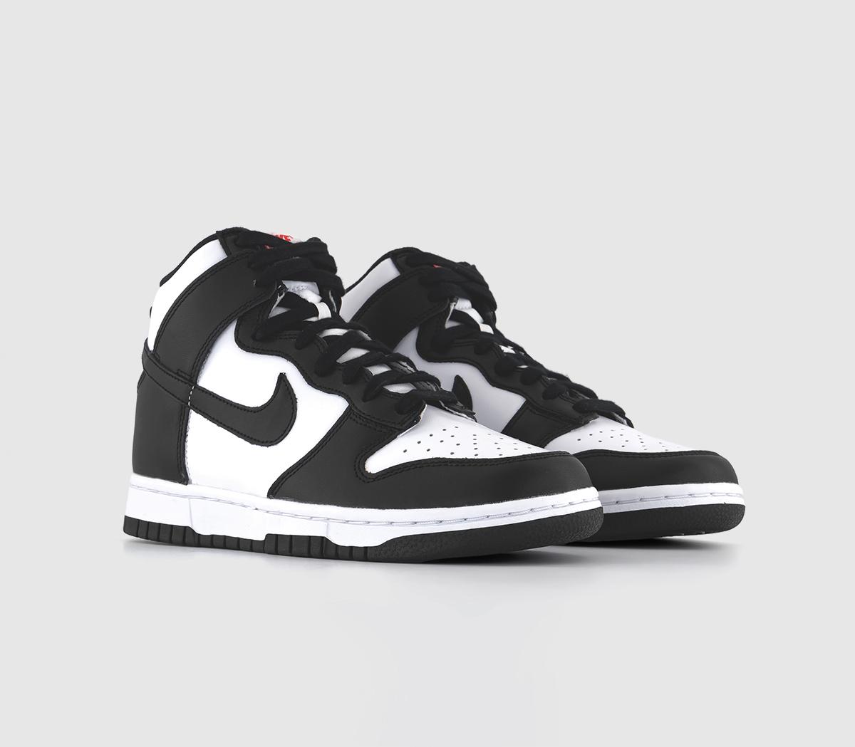 Nike Dunk Hi Trainers White Black Red - Women's Trainers