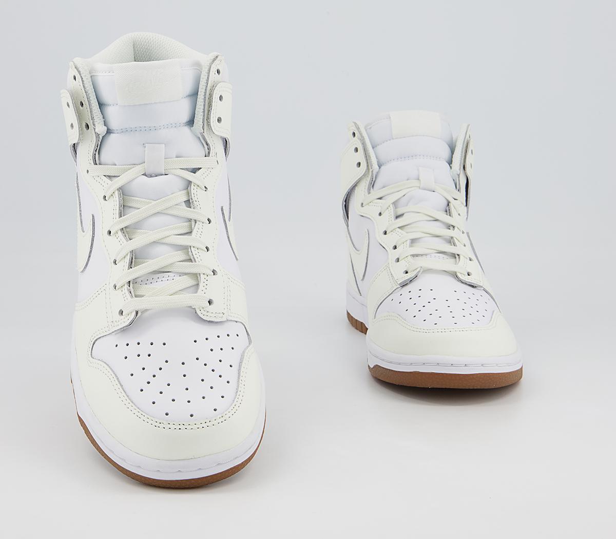 Nike Dunk Hi Trainers Nike Dunk Hi Trainers White Sail Gum Med Brown