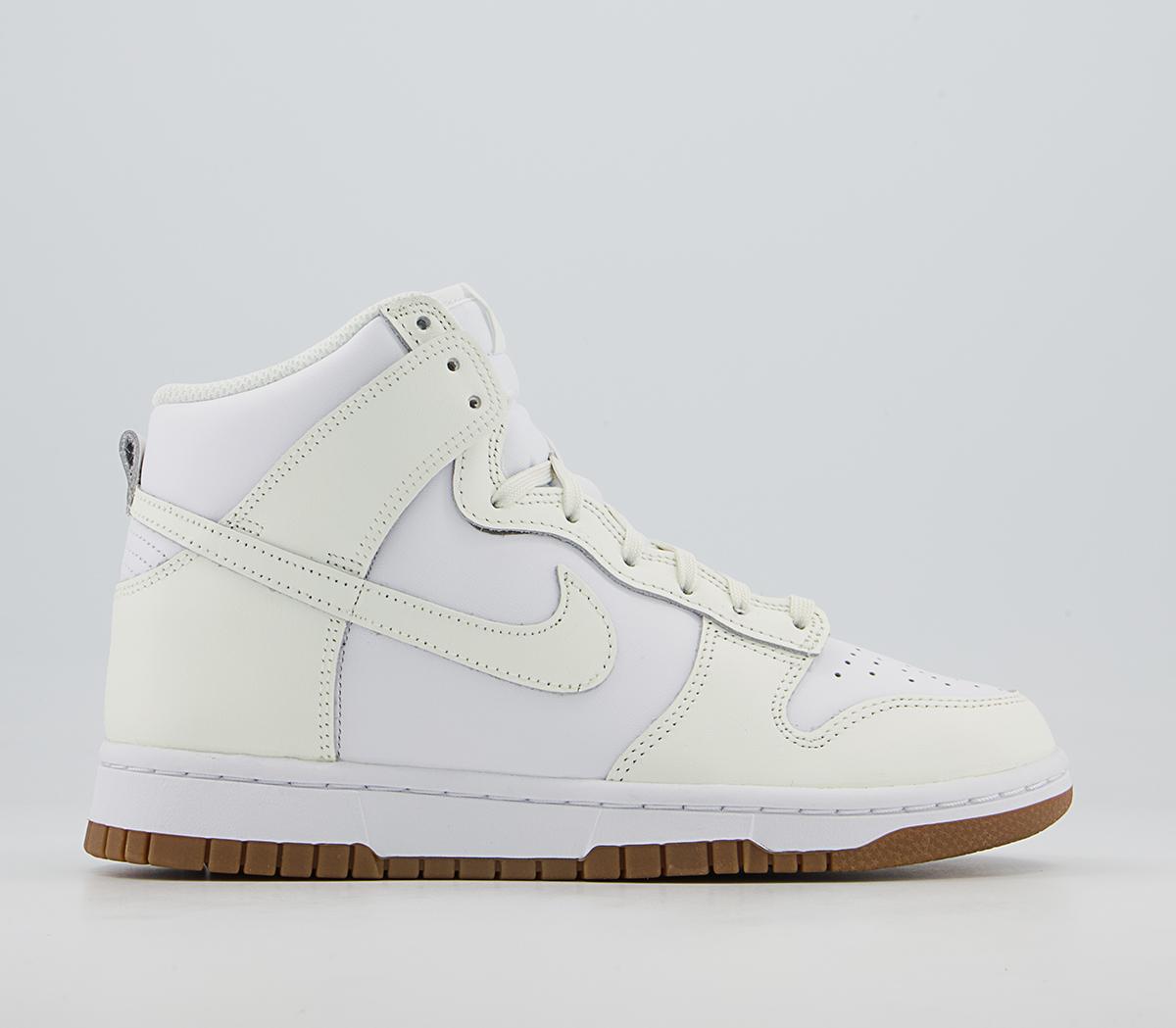 NikeDunk Hi TrainersWhite Sail Gum Med Brown