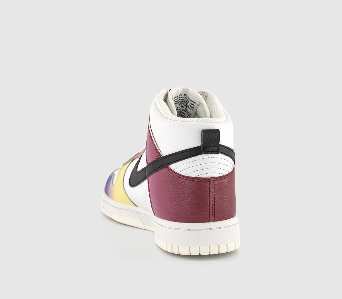 Nike Dunk Hi Trainers Nike Dunk Hi Trainers Summit White Black Team Red Gym Red