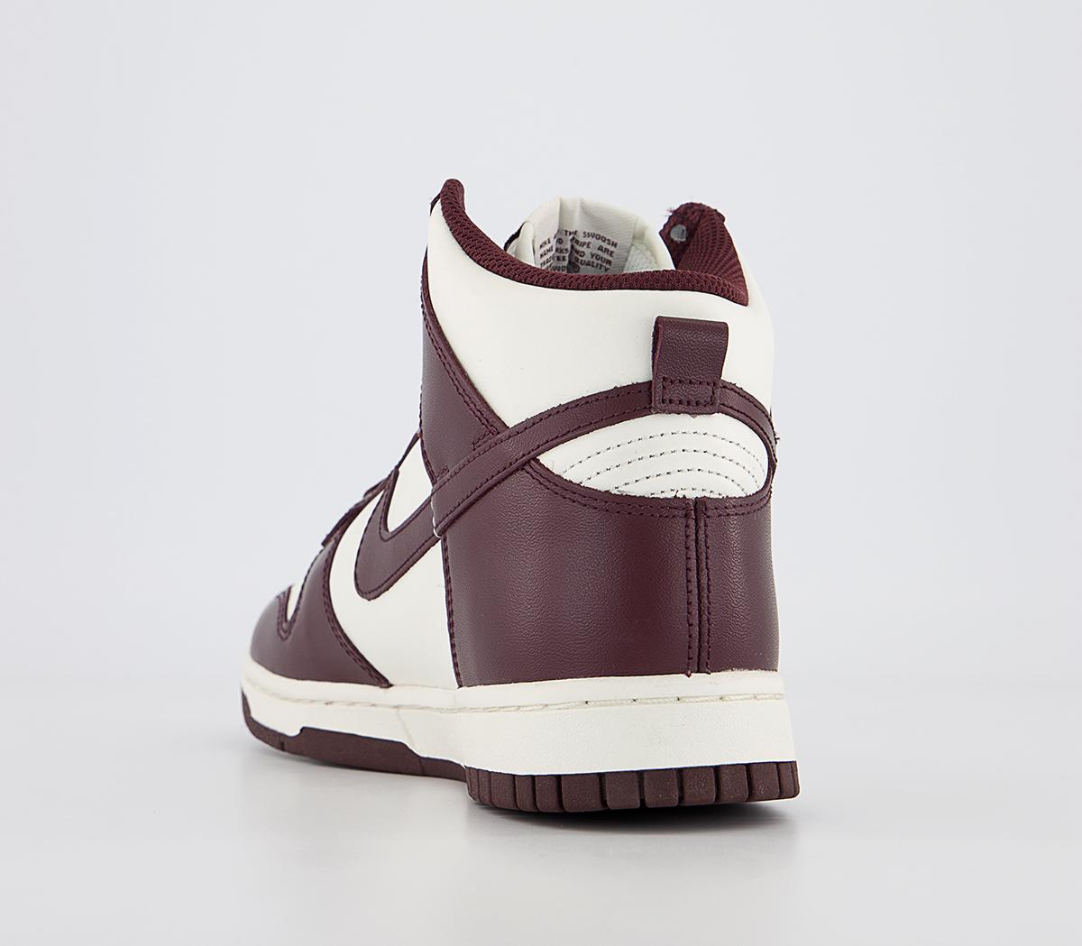 nike dunk burgundy crush sail