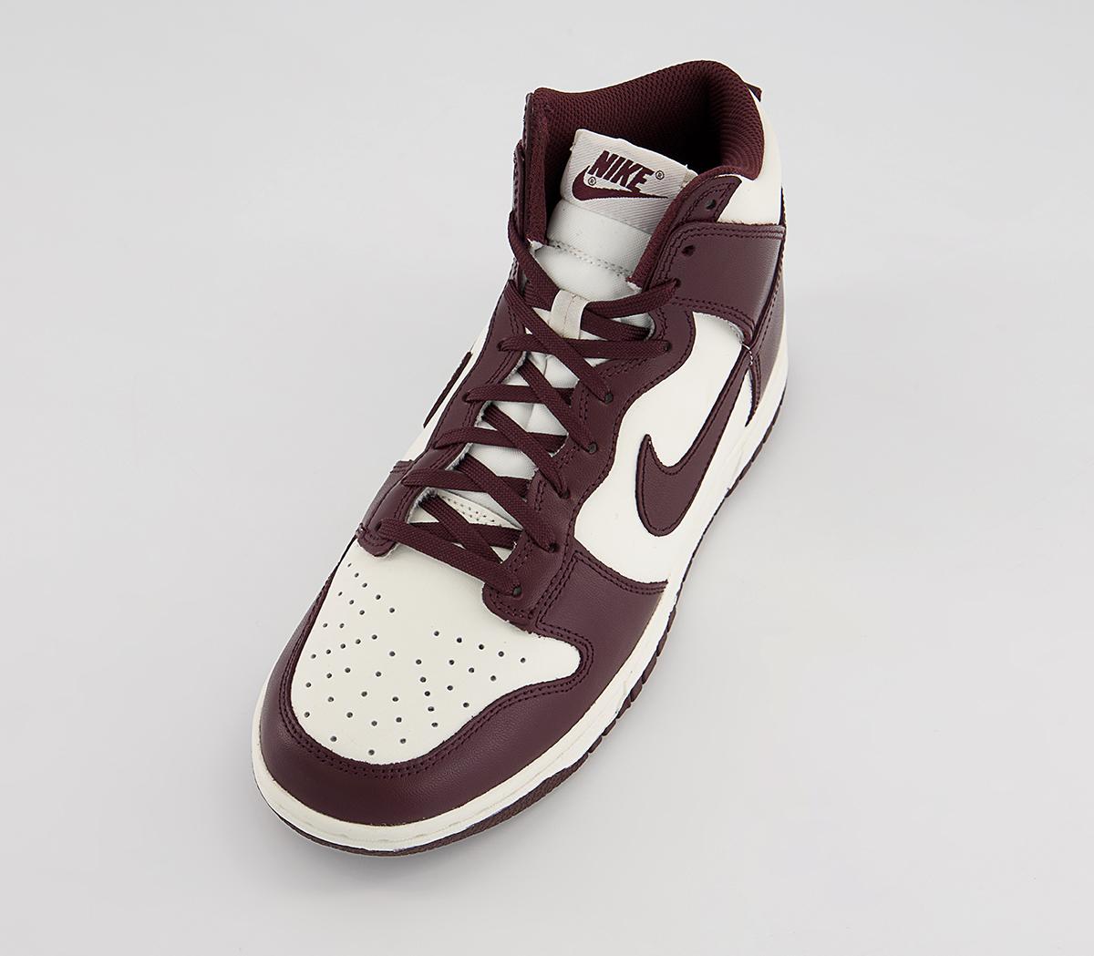 nike dunk burgundy crush sail