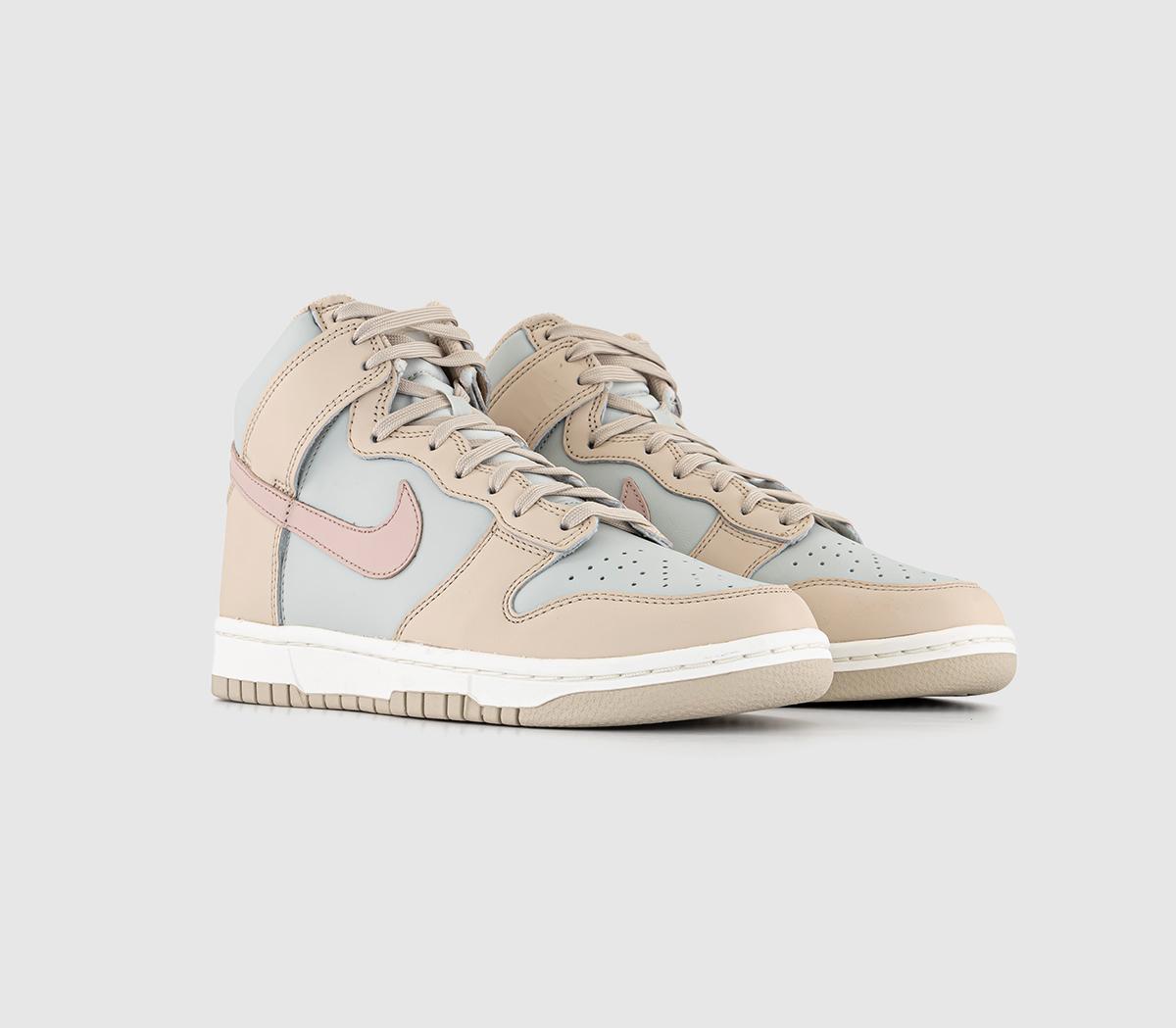 NikeDunk Hi TrainersSanddrift Pink Oxford Light Silver Sail