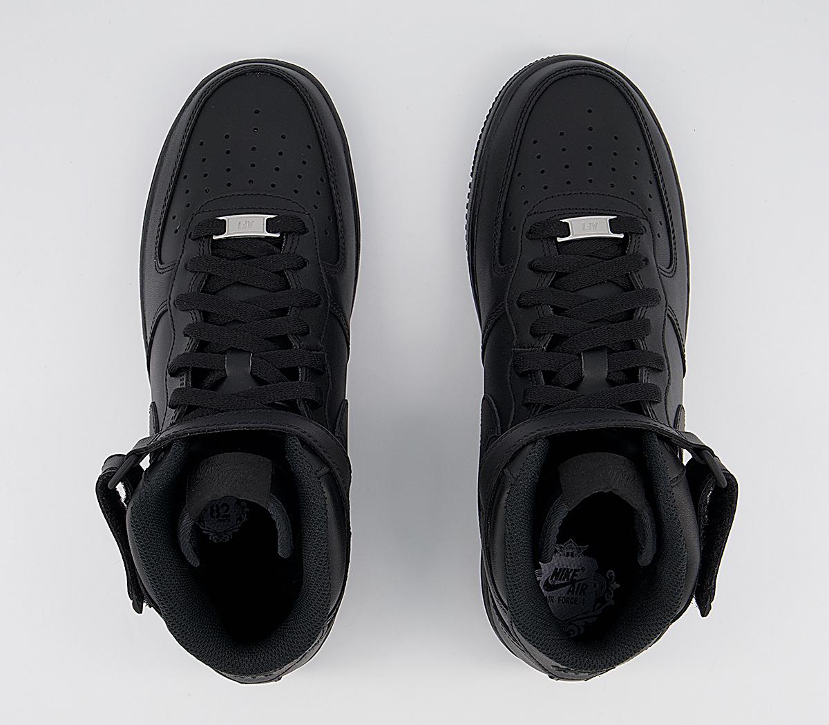 Nike Air Force 1 Mid Trainers Nike Air Force 1 Mid Trainers Black