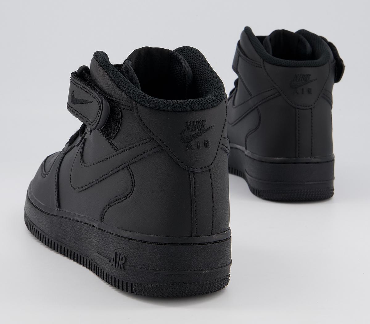 Nike Air Force 1 Mid Trainers Nike Air Force 1 Mid Trainers Black