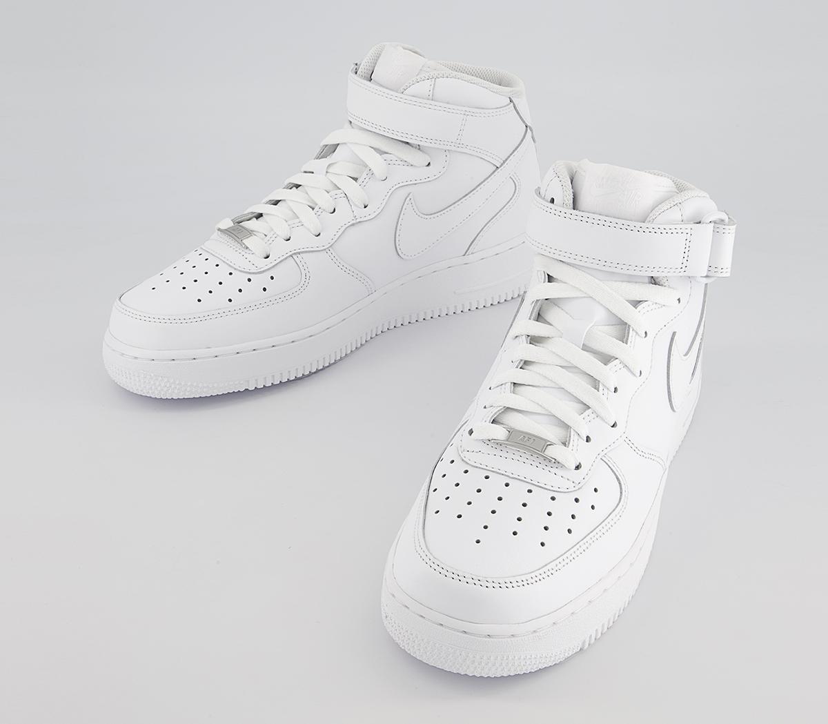 Nike Air Force 1 Mid Trainers Nike Air Force 1 Mid Trainers White