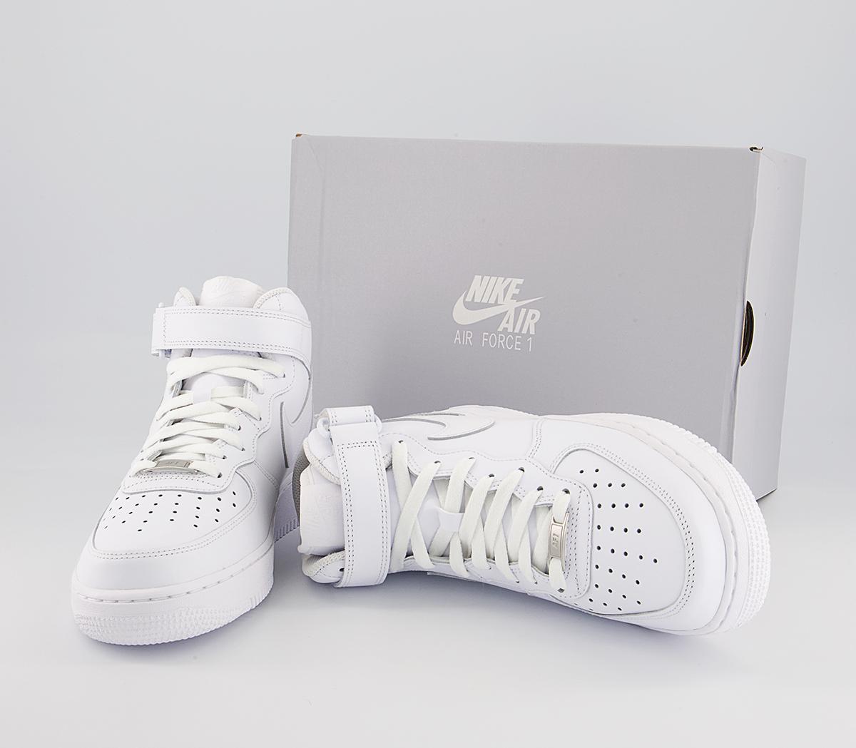 Nike Air Force 1 Mid Trainers Nike Air Force 1 Mid Trainers White