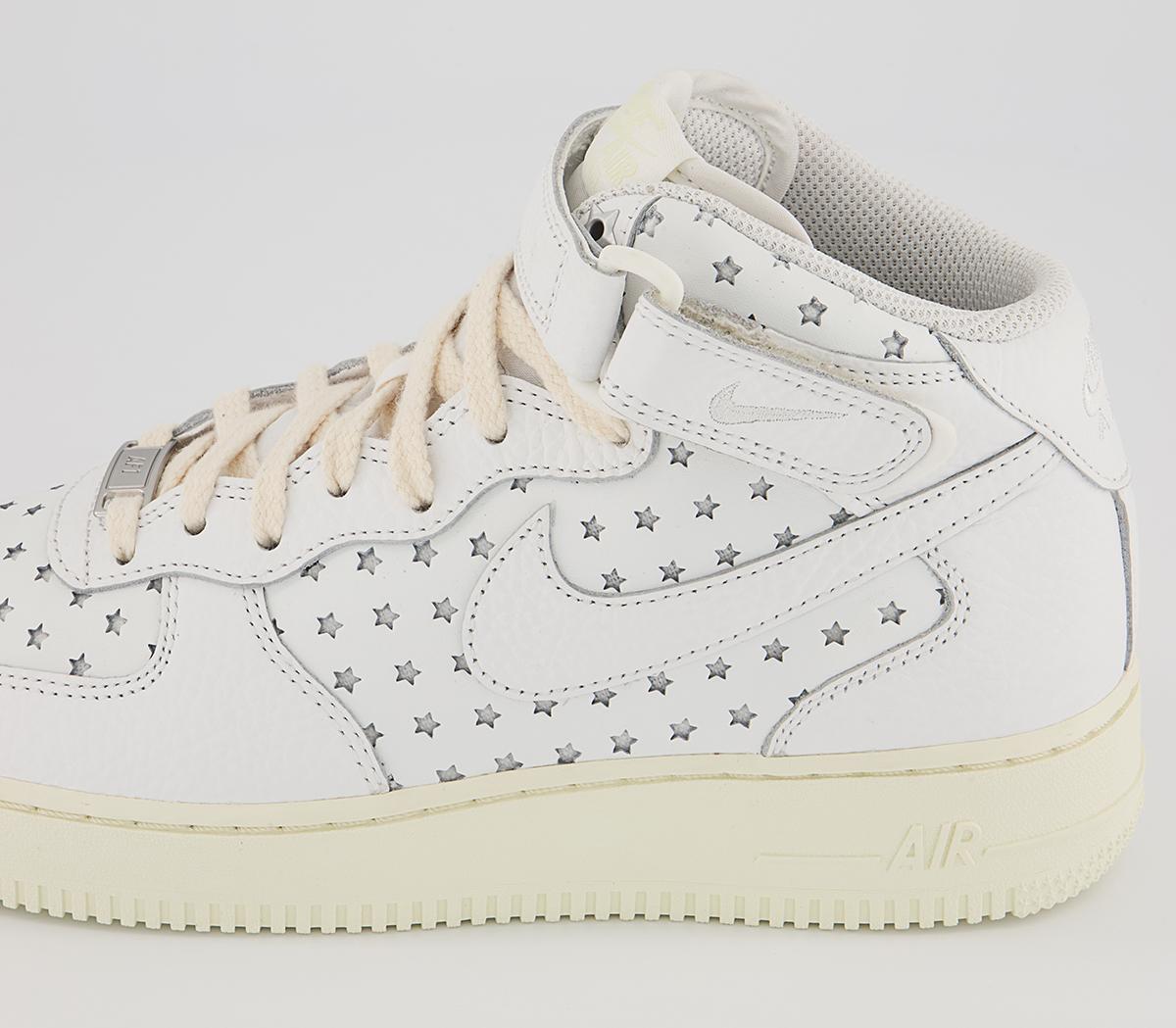 Nike Air Force 1 Mid Trainers Nike Air Force 1 Mid Trainers Summit White Summit White Coconut Milk