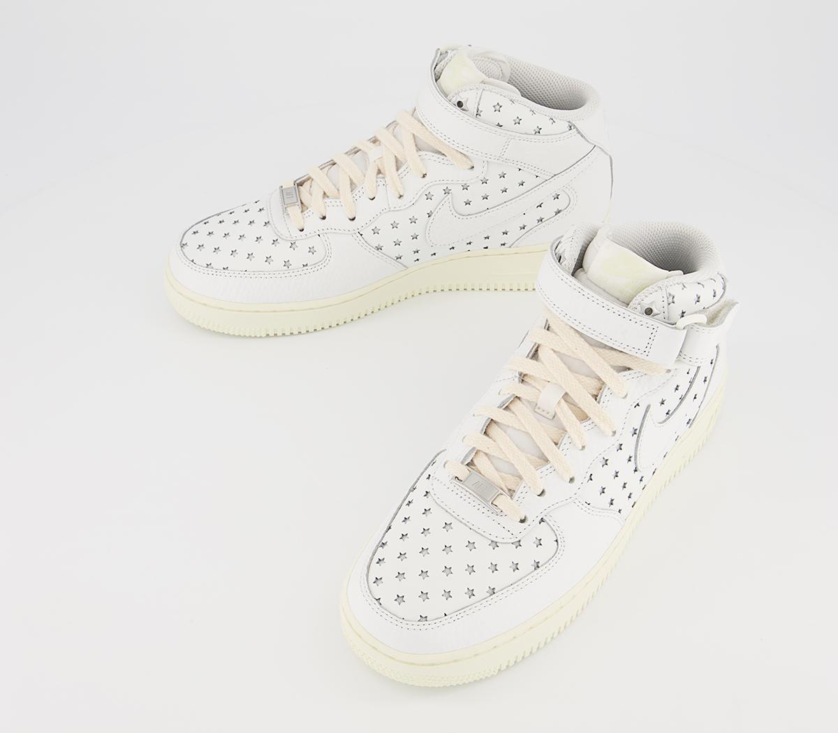 Nike Air Force 1 Mid Trainers Nike Air Force 1 Mid Trainers Summit White Summit White Coconut Milk