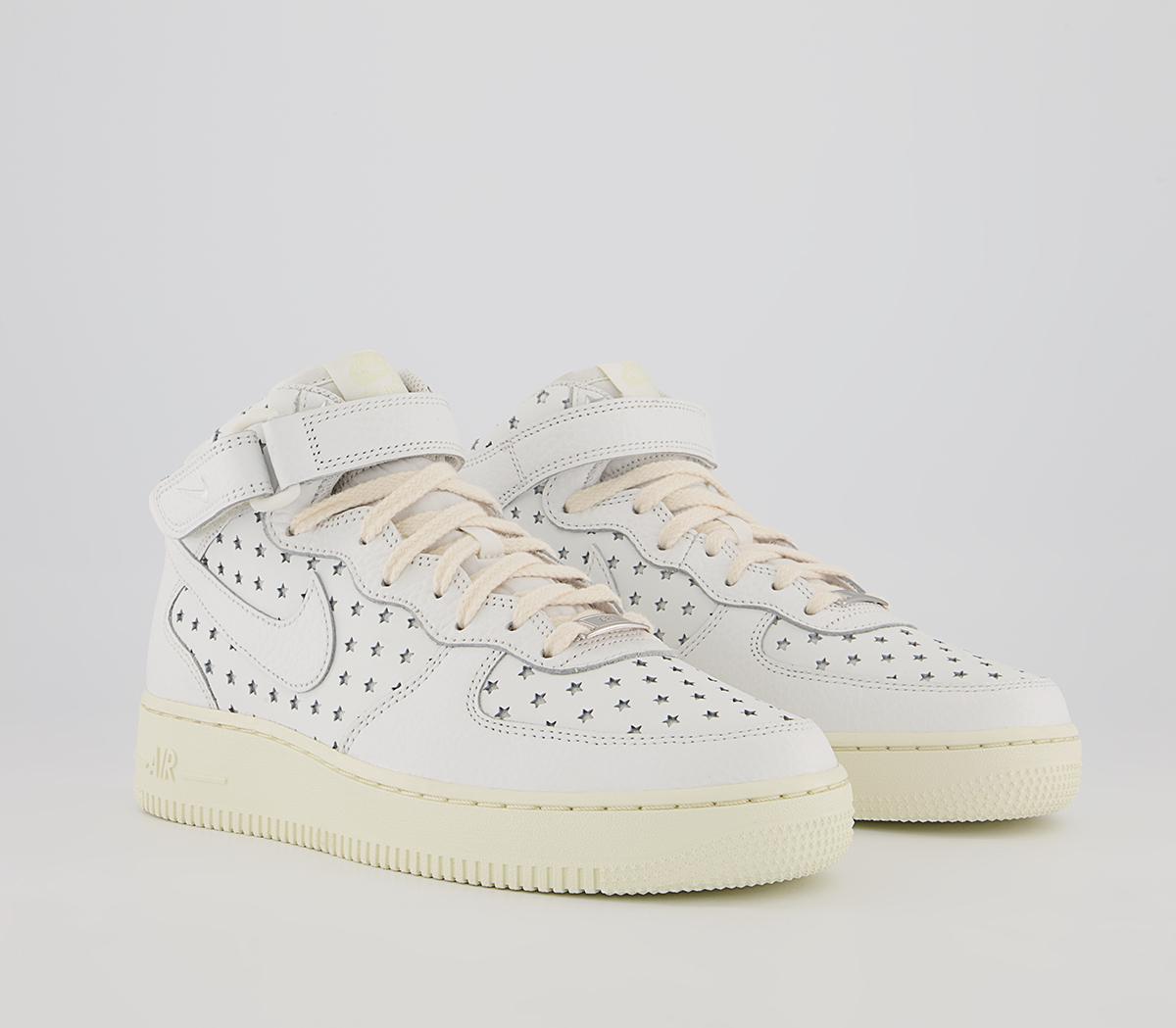 Nike Air Force 1 Mid Trainers Nike Air Force 1 Mid Trainers Summit White Summit White Coconut Milk
