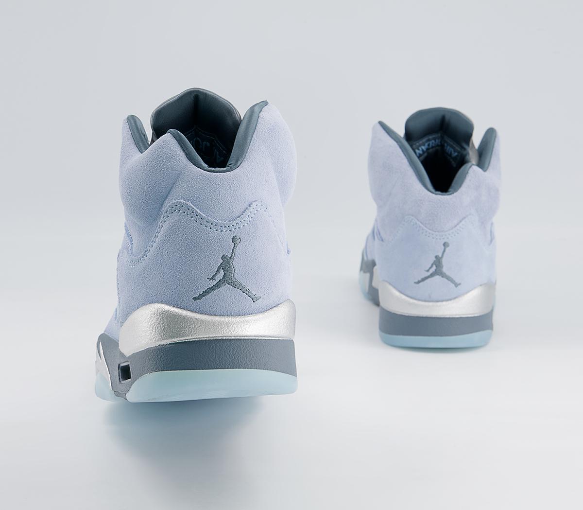 Jordan Jordan 5 Retro Trainers Jordan Jordan 5 Retro Trainers Light Photo Blue White Metallic Silver