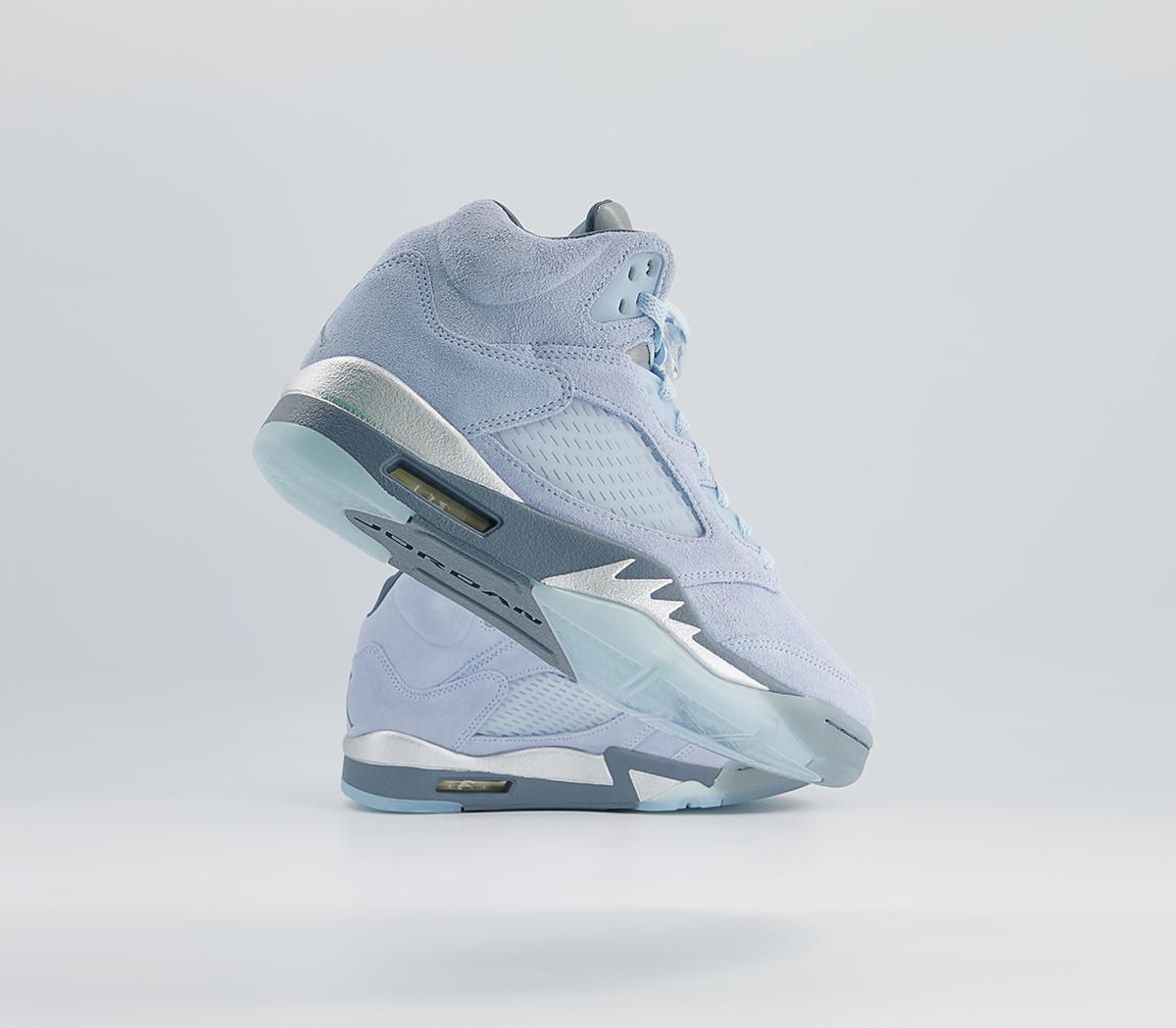 Jordan Jordan 5 Retro Trainers Jordan Jordan 5 Retro Trainers Light Photo Blue White Metallic Silver