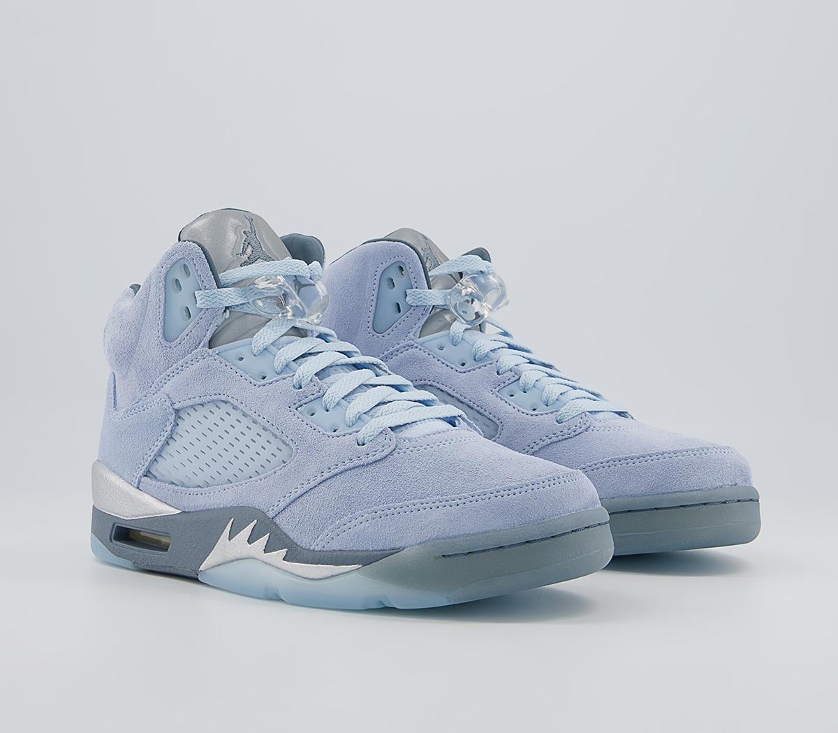 Jordan Jordan 5 Retro Trainers Jordan Jordan 5 Retro Trainers Light Photo Blue White Metallic Silver
