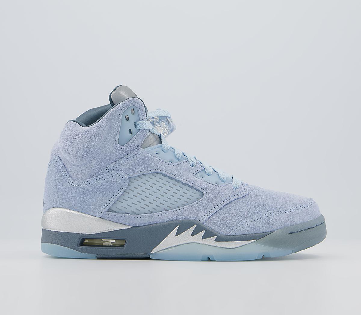 Jordan 5 deals blue and white