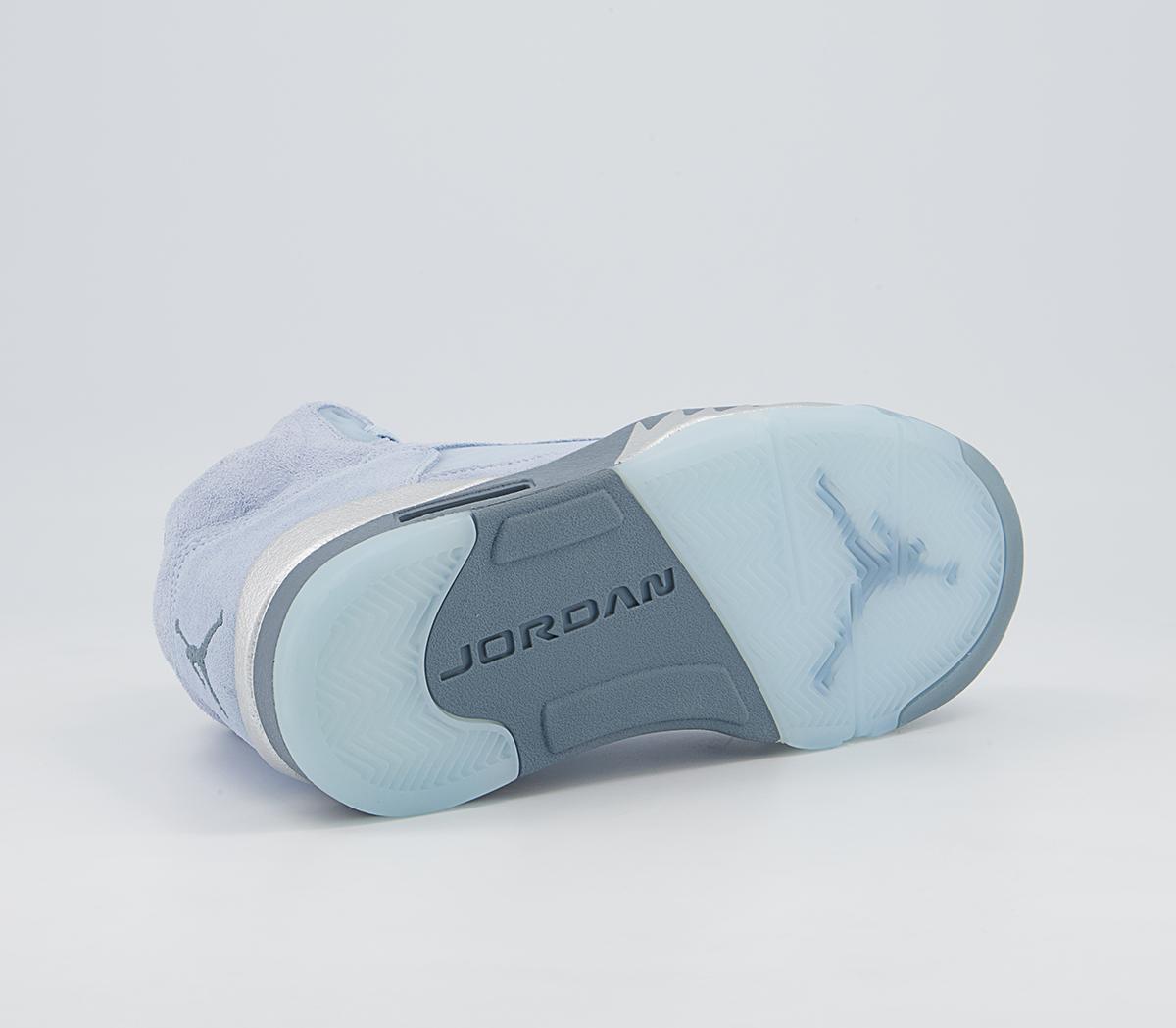 Jordan Jordan 5 Retro Trainers Jordan Jordan 5 Retro Trainers Light Photo Blue White Metallic Silver