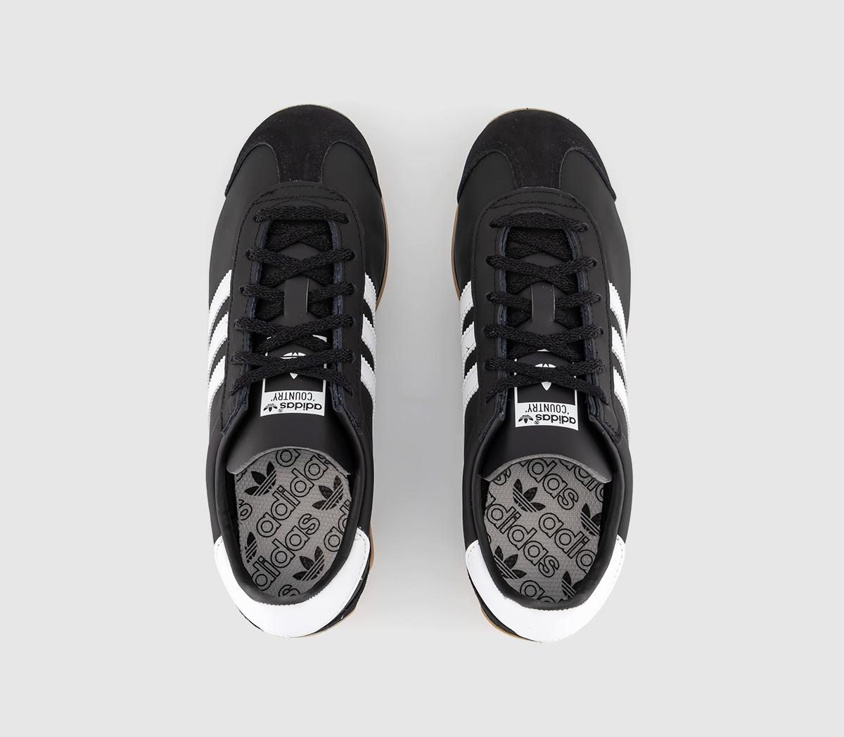 adidasCountry OG TrainersCore Black Core Black White