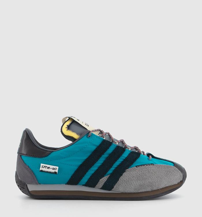 adidas Country OG Trainers Sftm Active Teal Core Black Ash