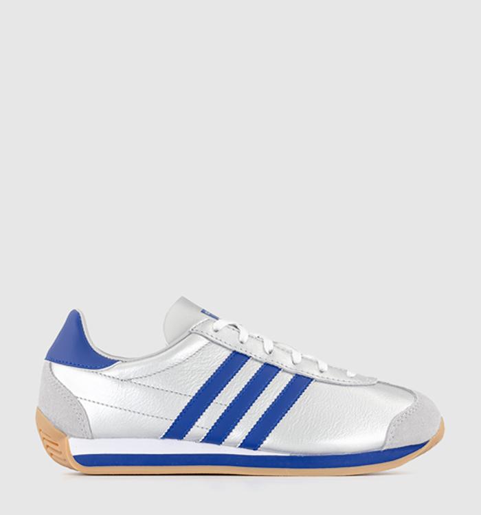 adidas Country OG Trainers Matte Silver Bright Blue White