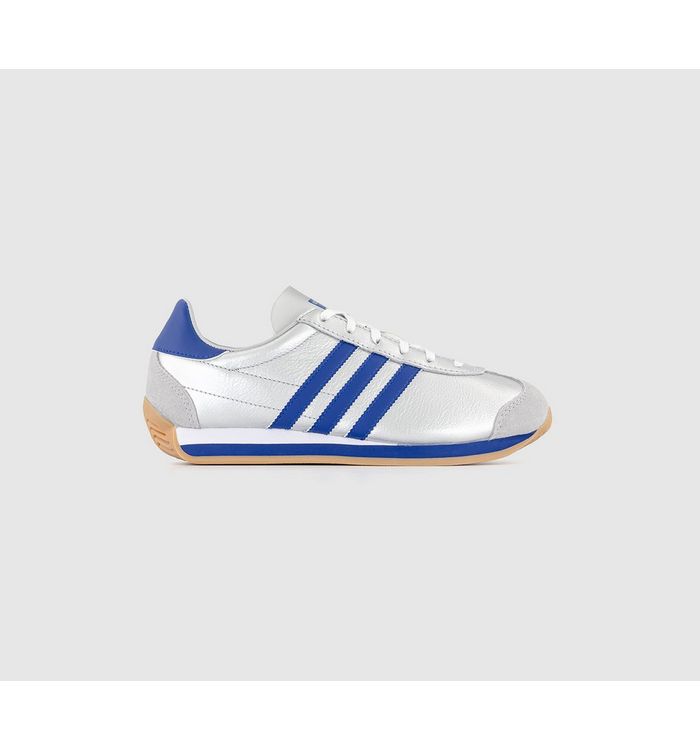 Adidas Country Og Trainers Matte Silver Bright Blue White In Multi