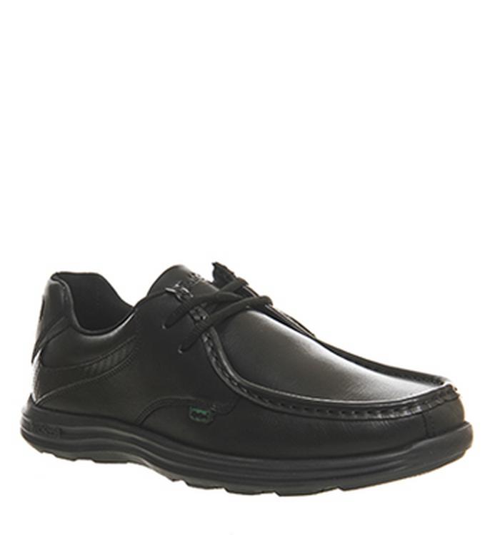 Kickers Reason Lace Shoes Black Leather