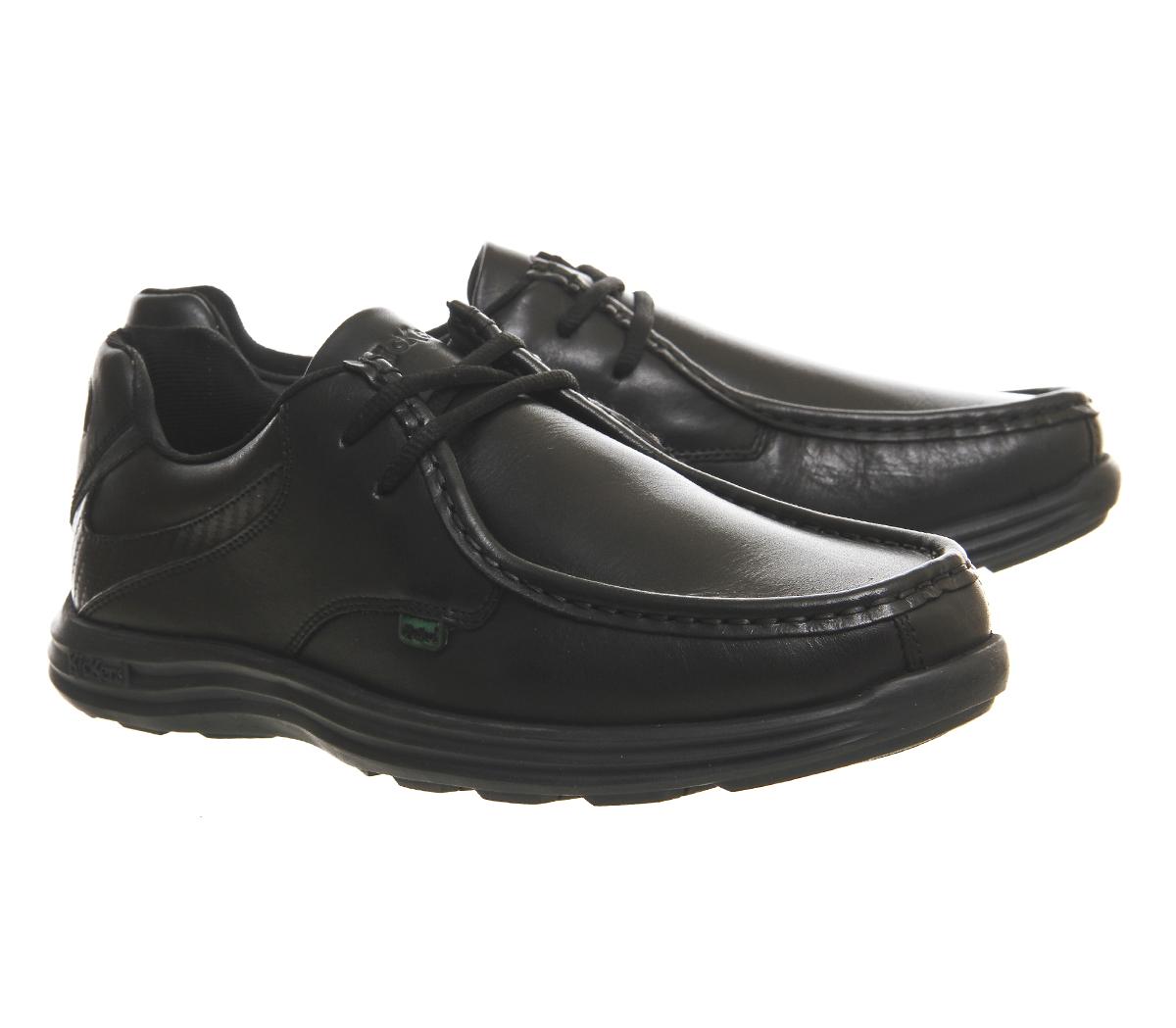 Kickers Reason Lace Shoes Kickers Reason Lace Shoes Black Leather