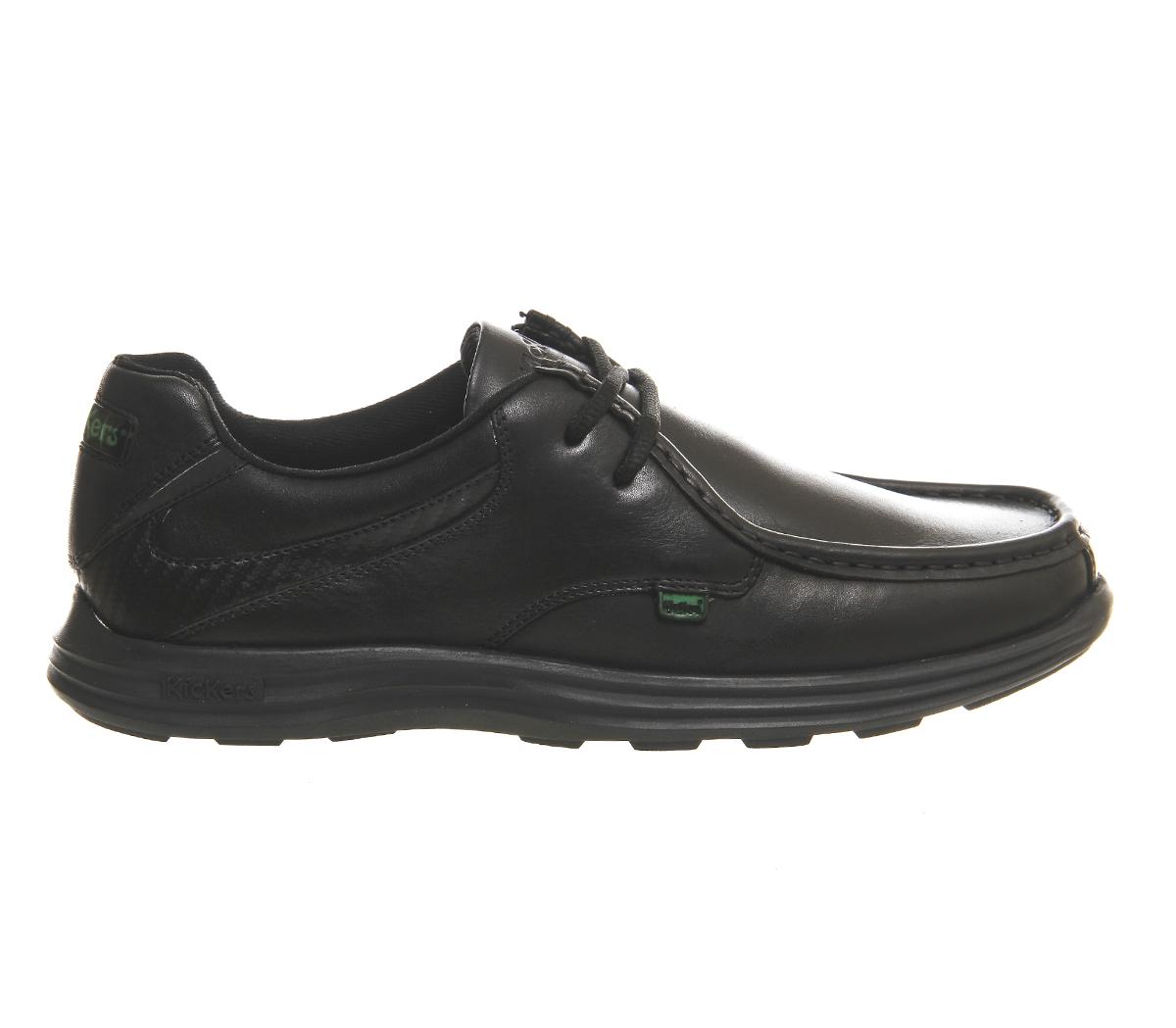 Kickers Reason Lace Shoes Kickers Reason Lace Shoes Black Leather