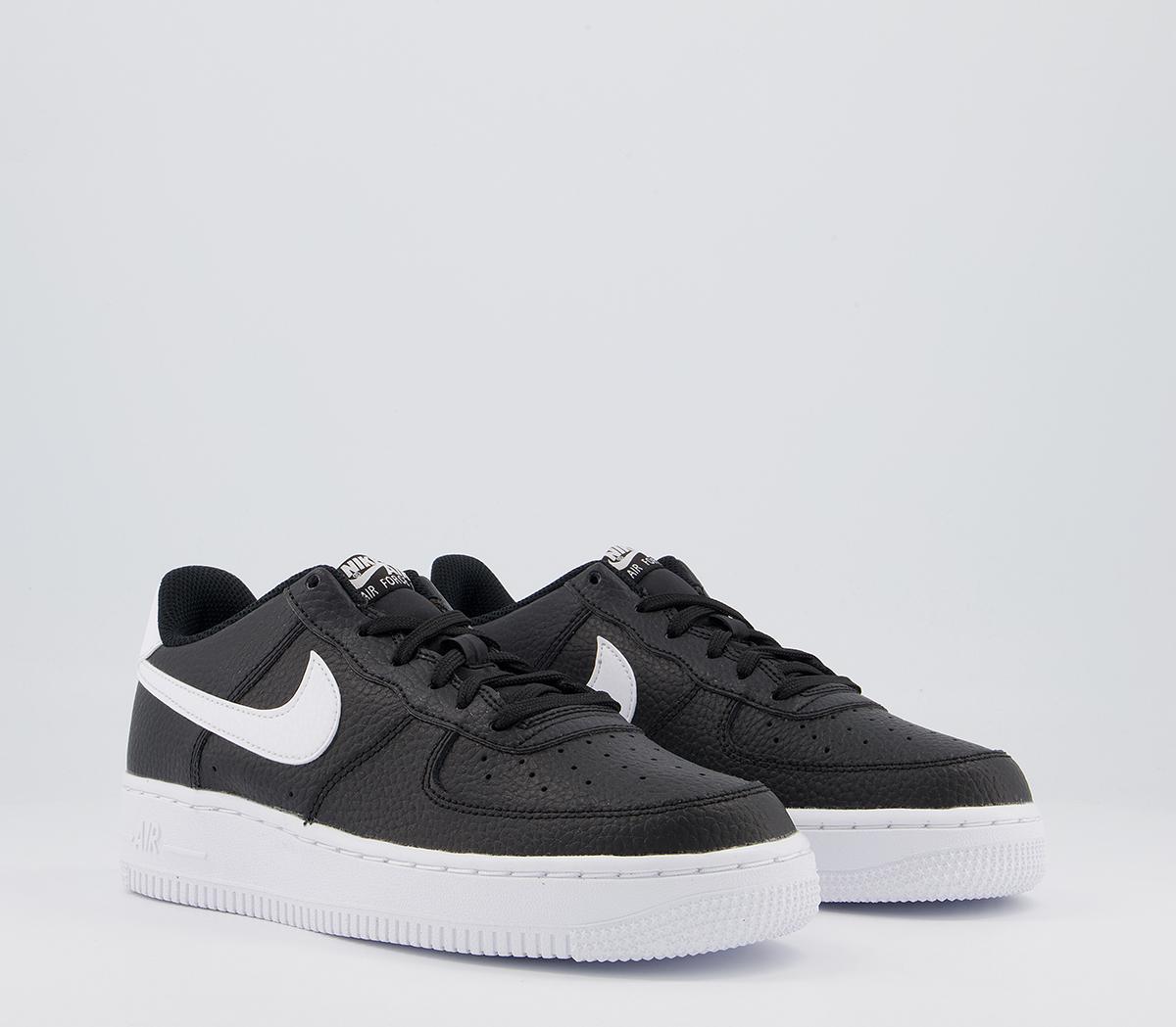 Nike Air Force 1 Boys Trainers Black White - Women's Trainers