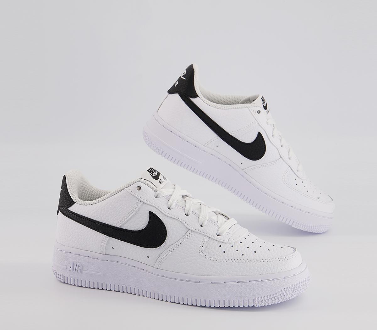 NikeAir Force 1 Junior TrainersWhite Black