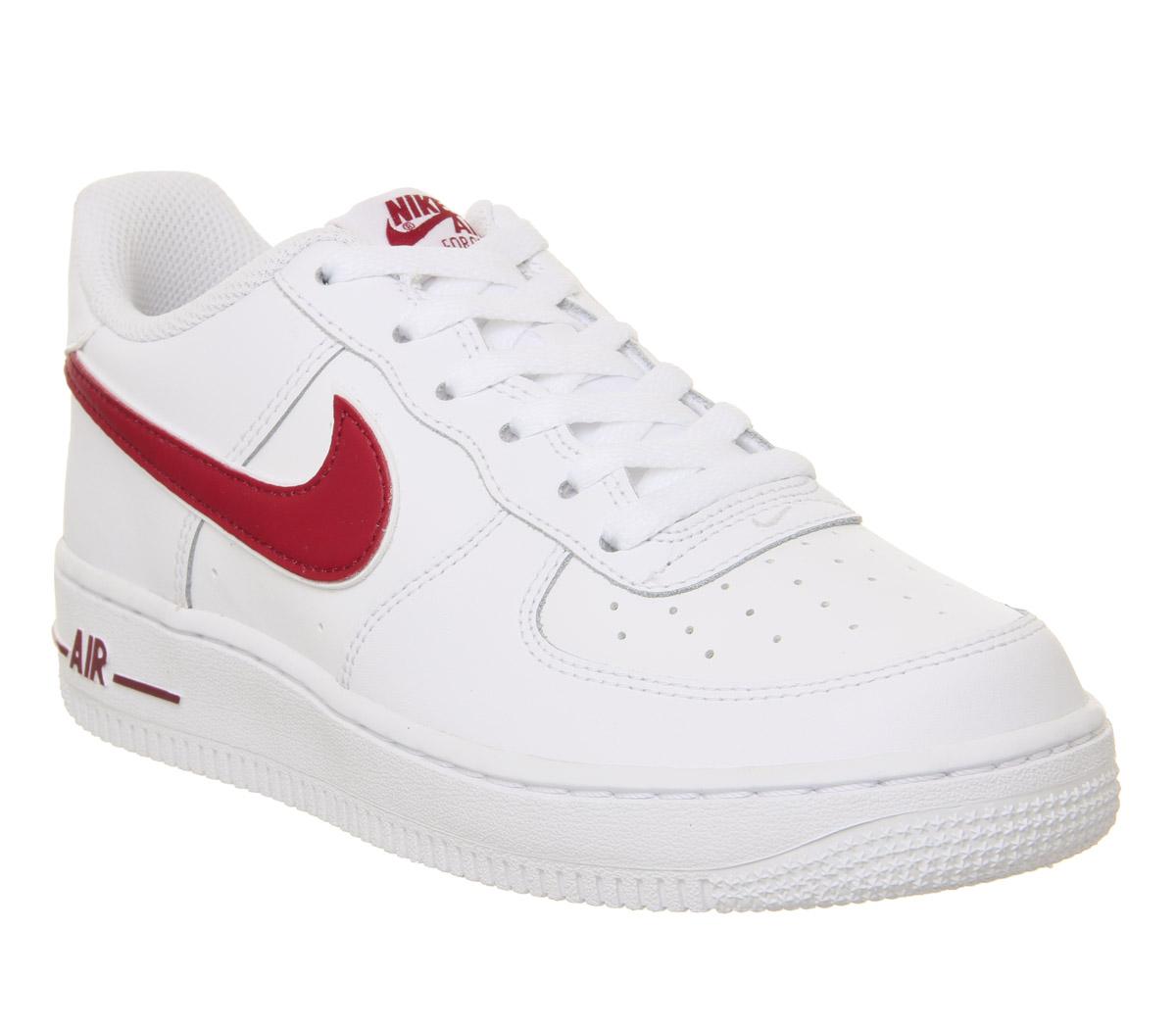 NikeAir Force 1 TrainersWhite Red