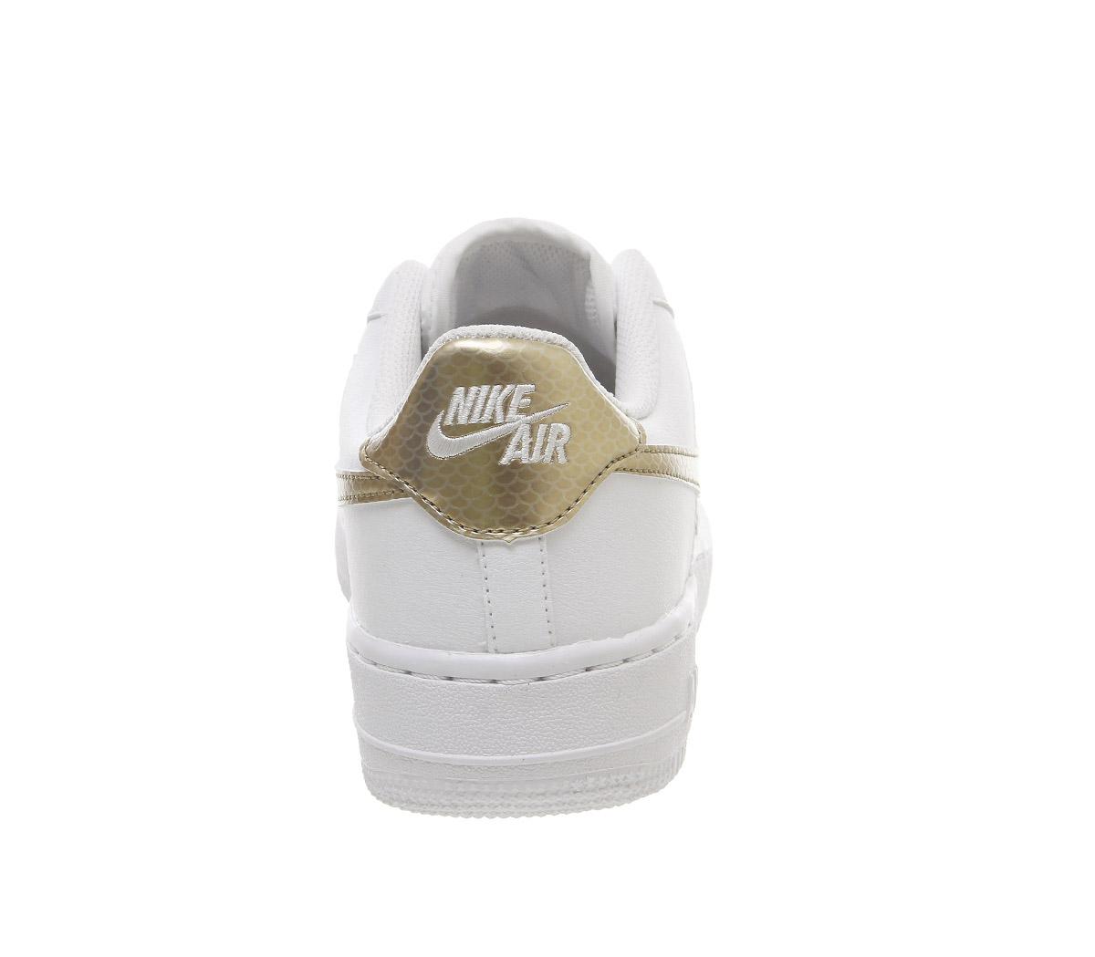 NikeAir Force 1 TrainersWhite Blush Gold