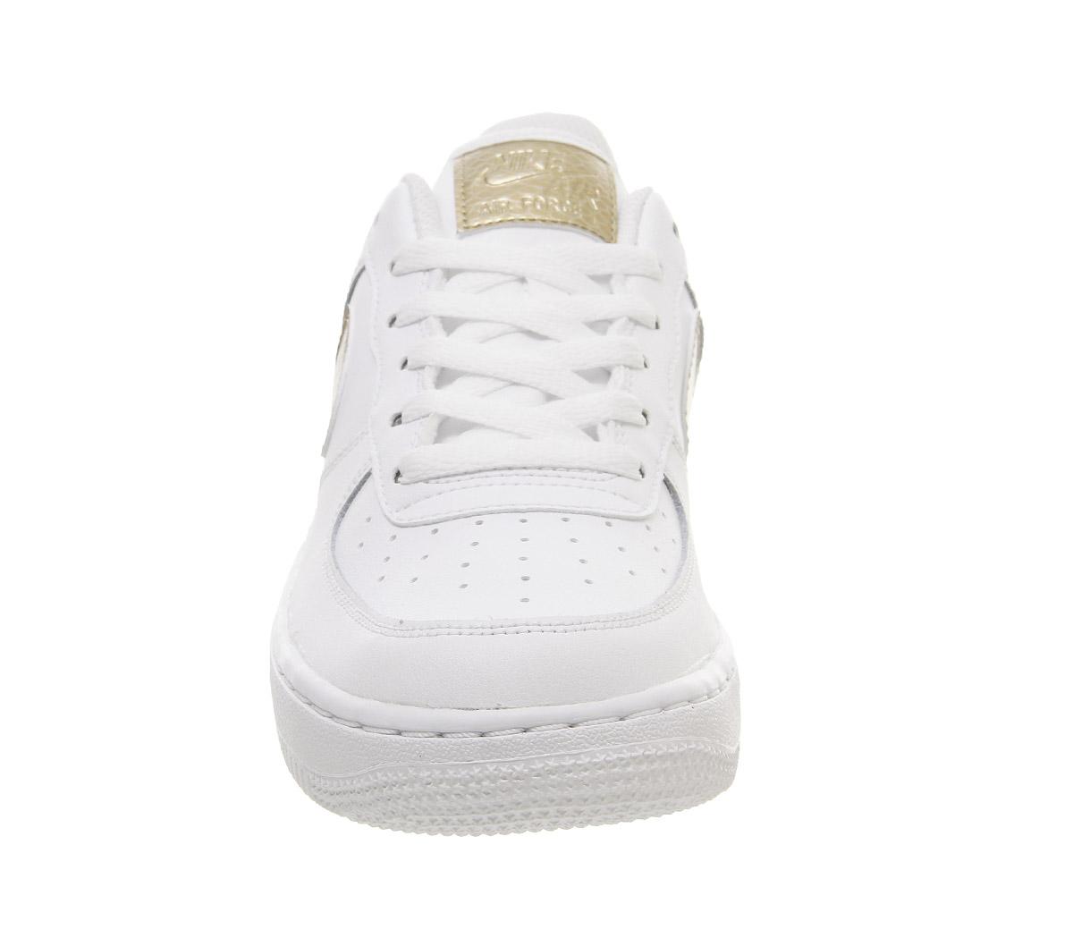 NikeAir Force 1 TrainersWhite Blush Gold